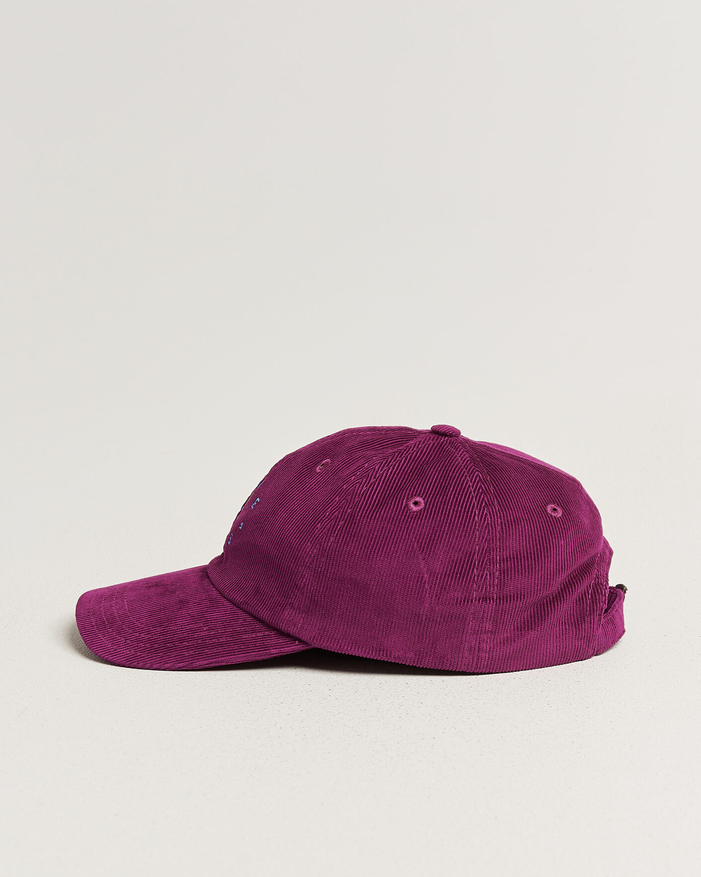 Men | Hats & Caps | Drake's | Clock Twill Cord Baseball Cap Red