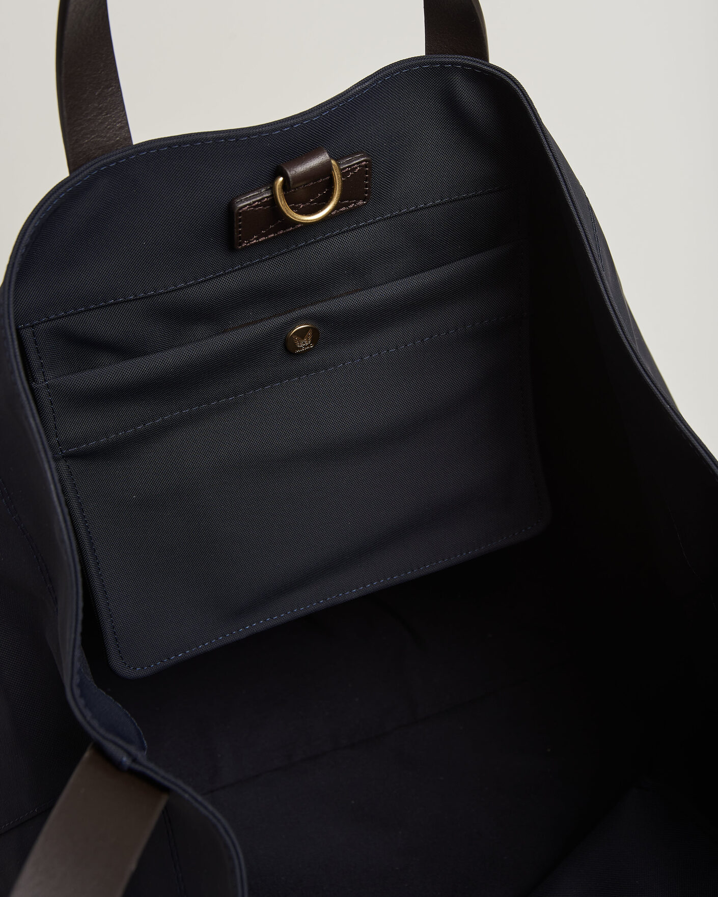 Men | Bags | Mismo | M/S Companion Tote Bag Navy/Dark Brown