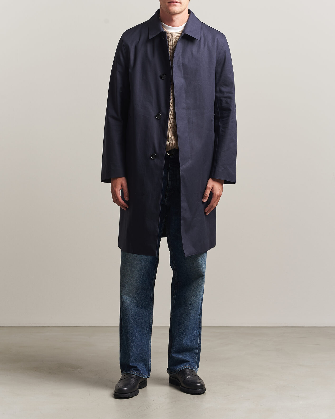 Men | Coats & Jackets | Mackintosh | Dunkeld Car Coat Navy