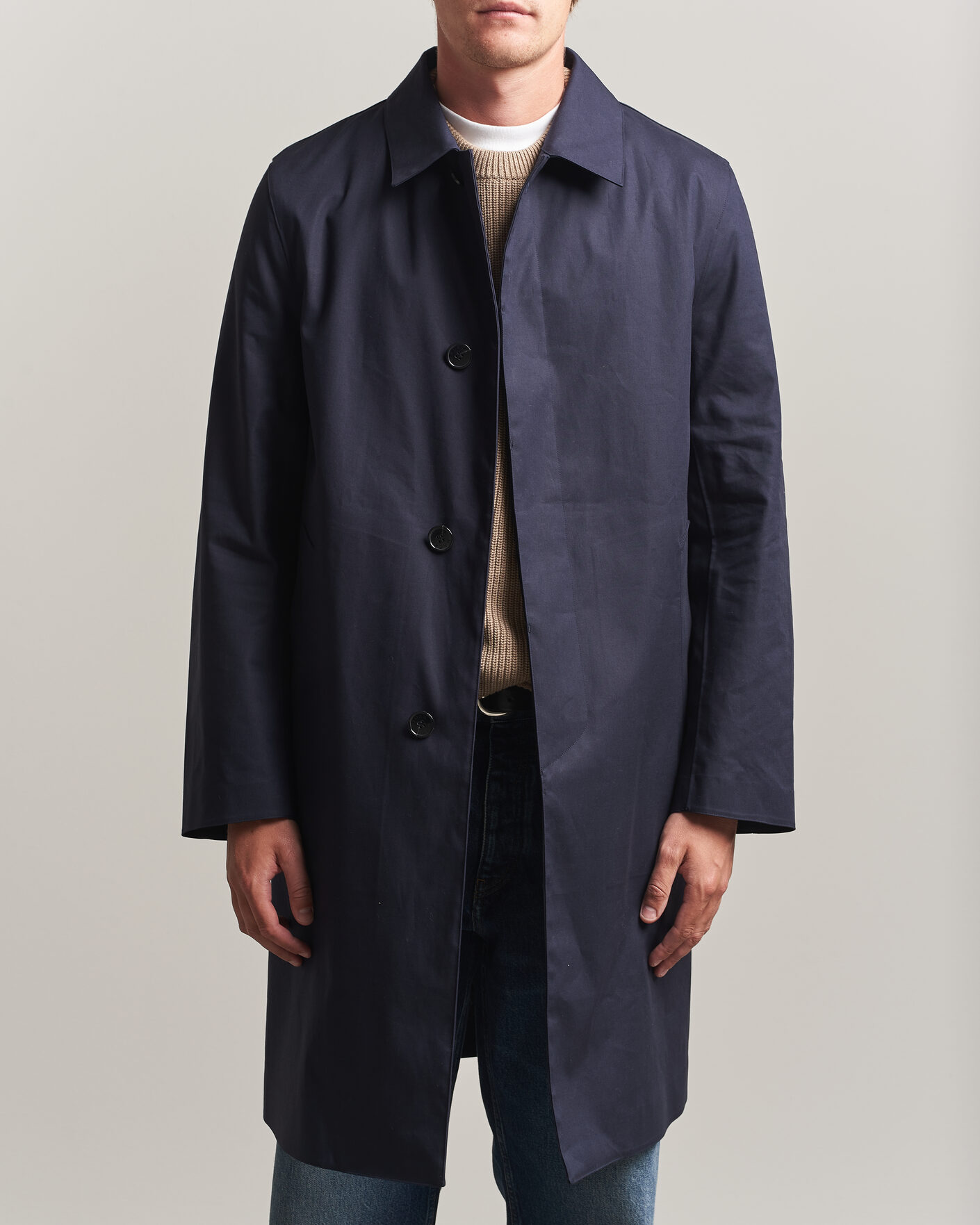 美品 希少 44サイズ MACKINTOSH DUNKELD シルクブレンド 紺 Mackintosh Dunkeld Car Coat Navy at CareOfCarl.com