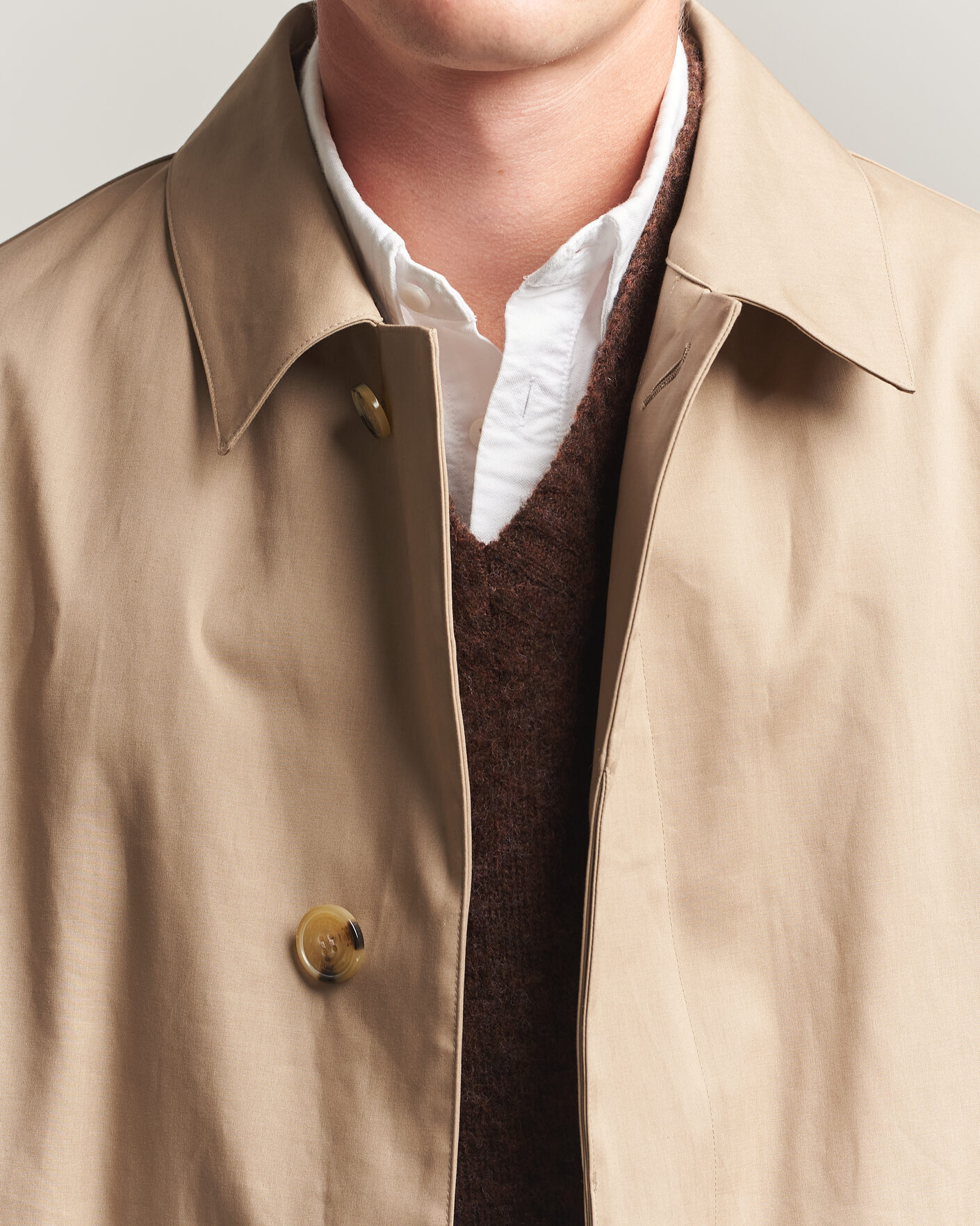 Men | Coats & Jackets | Mackintosh | Dunkeld Car Coat Fawn