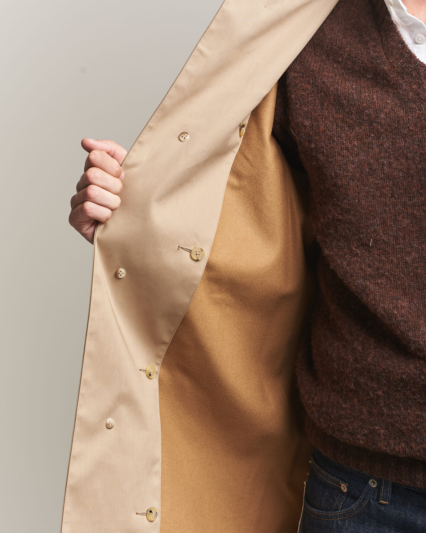 Men | Coats & Jackets | Mackintosh | Dunkeld Car Coat Fawn