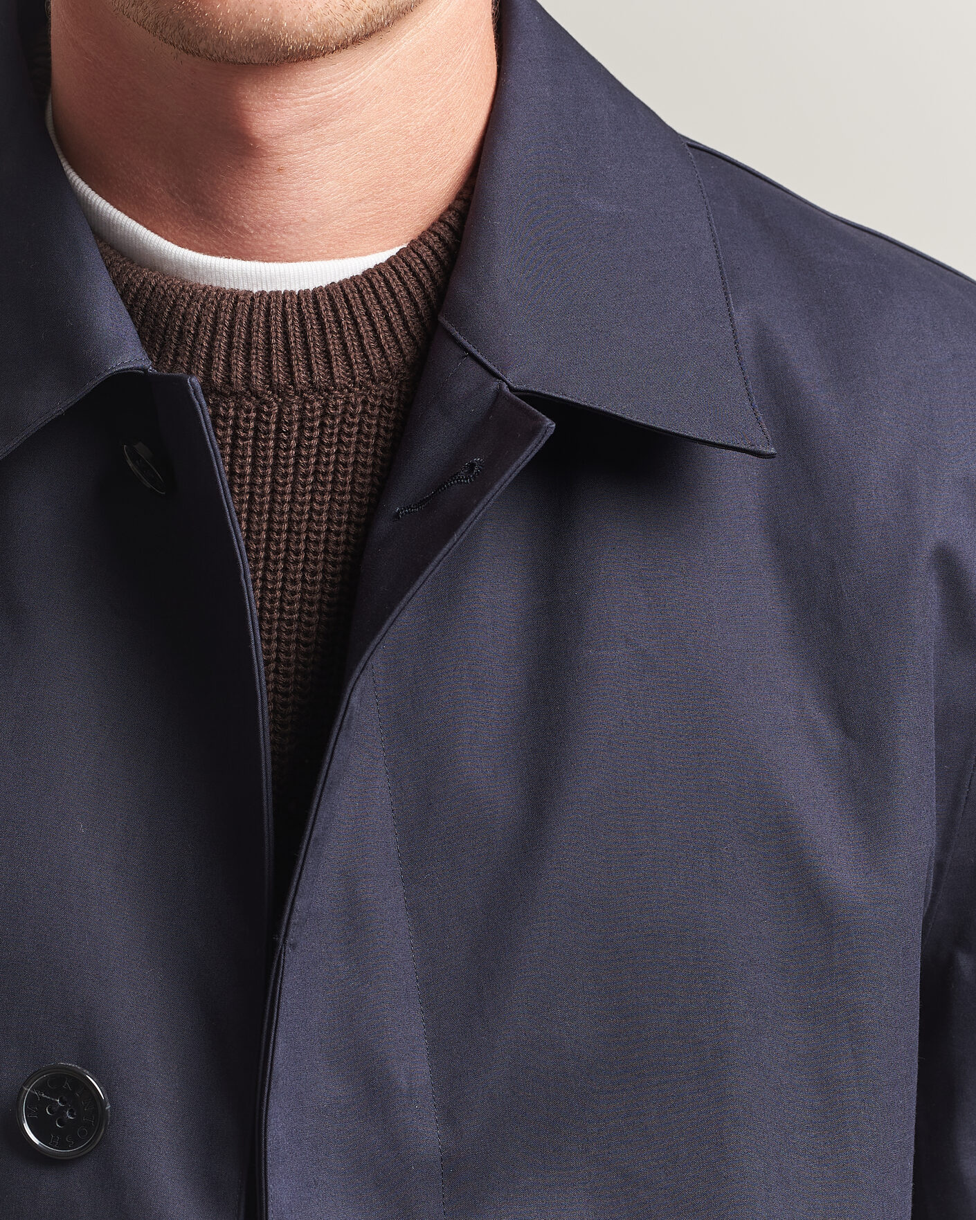 Men | Coats & Jackets | Mackintosh | Dunoon Car Coat Navy