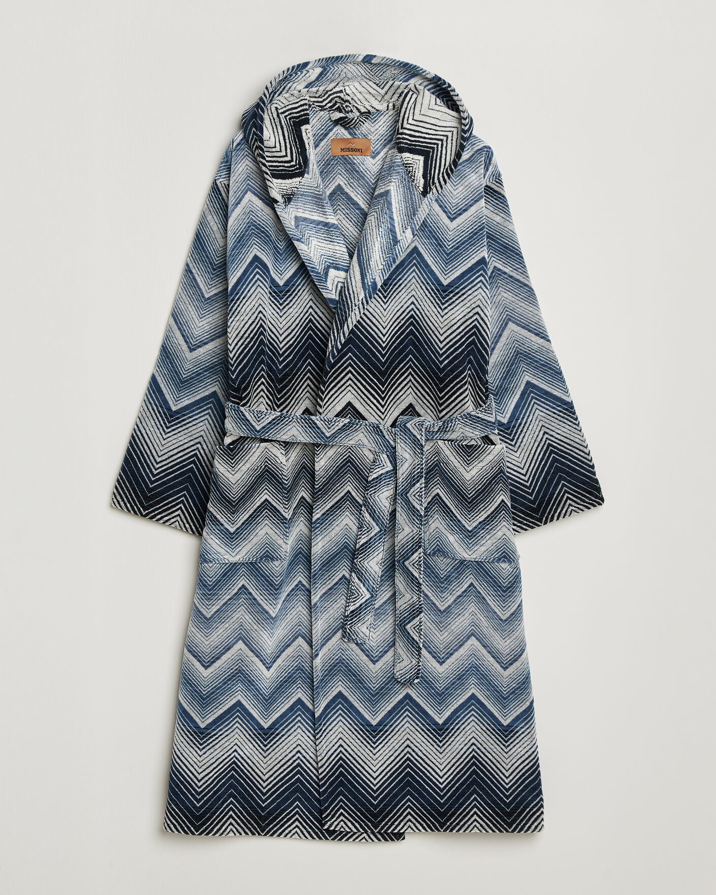 Men | Pyjamas & Robes | Missoni Home | Marea Hooded Bathrobe Multi Blue