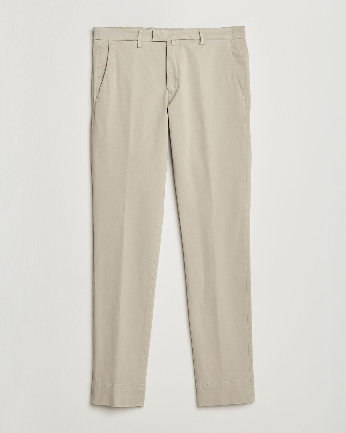 Men | Trousers | Briglia 1949 | Slim Fit Cotton Stretch Trousers Beige