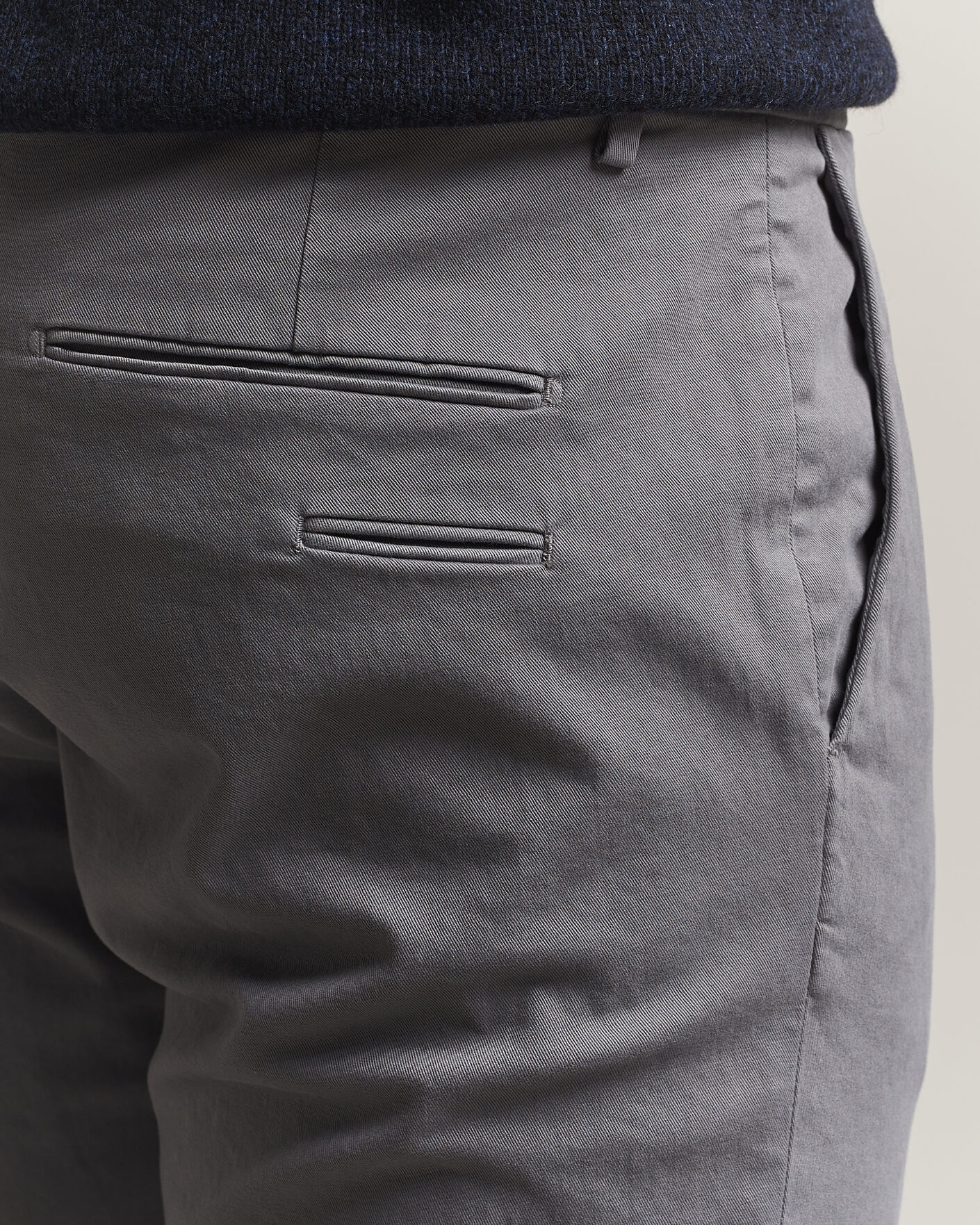 Men | Trousers | Briglia 1949 | Slim Fit Cotton Stretch Trousers Grey