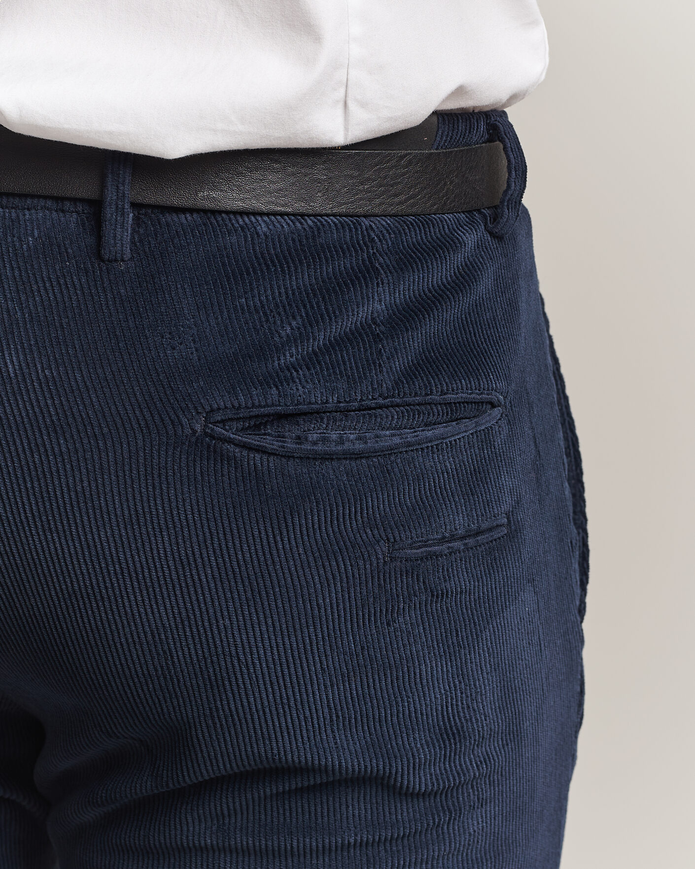 Men | Trousers | Briglia 1949 | Slim Fit Corduroy Trousers Navy