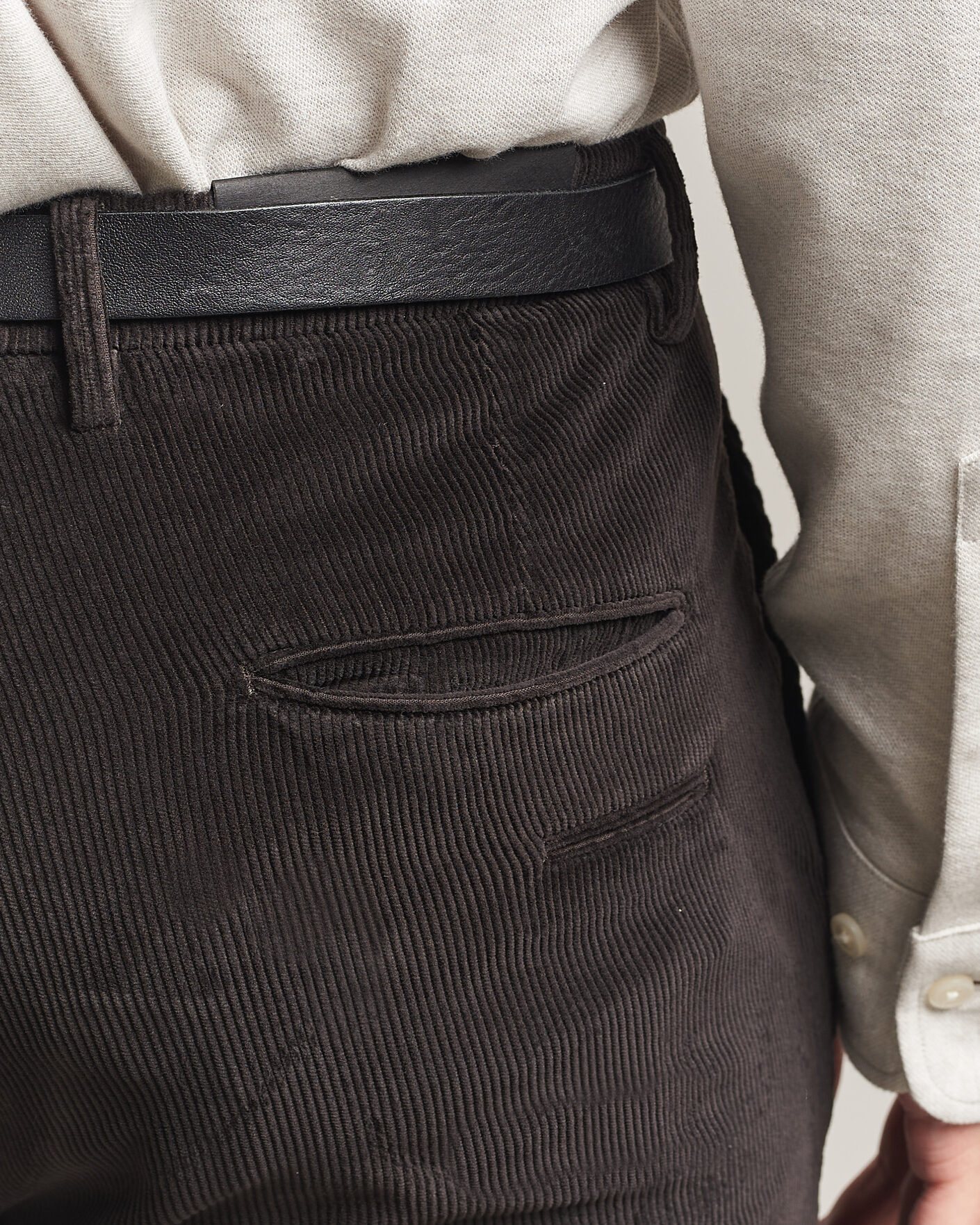 Men | Trousers | Briglia 1949 | Slim Fit Corduroy Trousers Dark Brown
