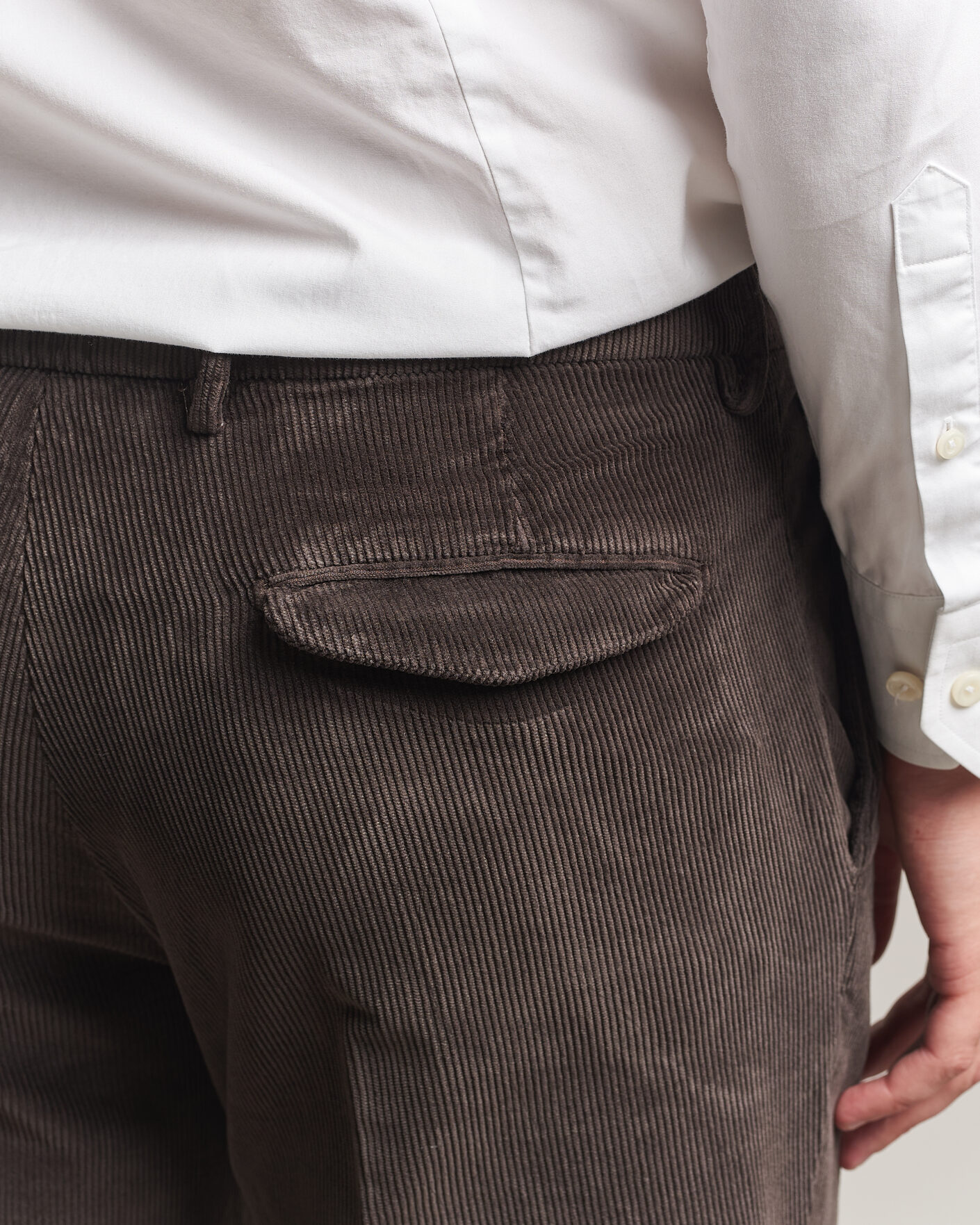Men | Trousers | Briglia 1949 | Easy Fit Corduroy Trousers Brown