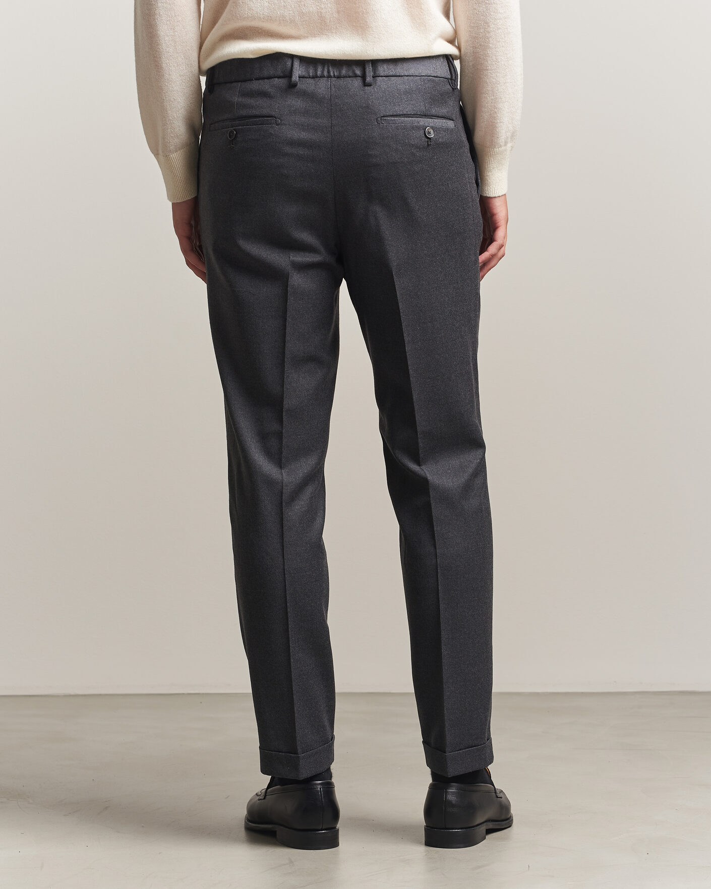 Men | Trousers | Briglia 1949 | Isola Stretch Flannel Trousers Grey
