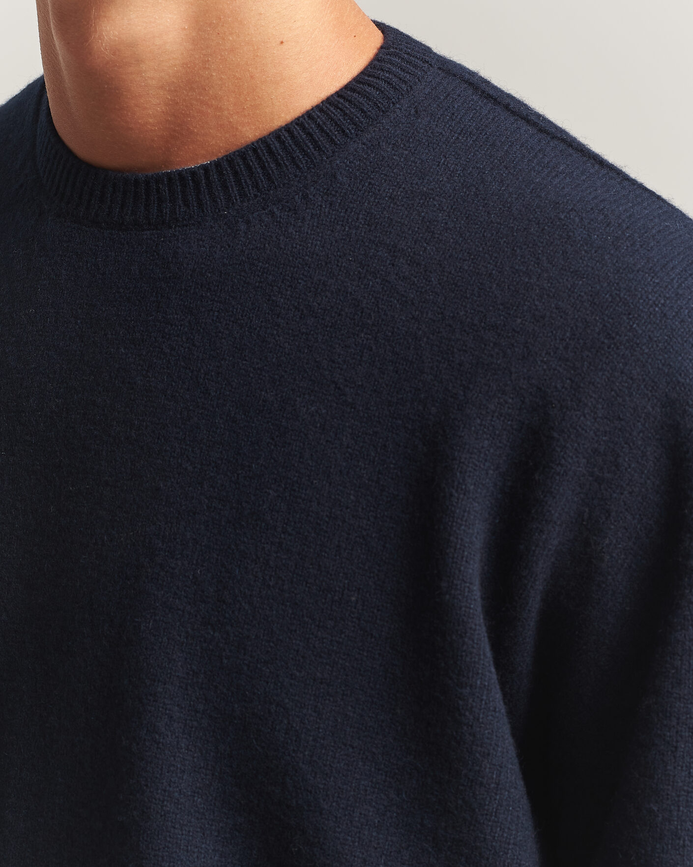 Men | Sweaters & Knitwear | Jil Sander | Wool/Cashmere Seamless Sweater Navy