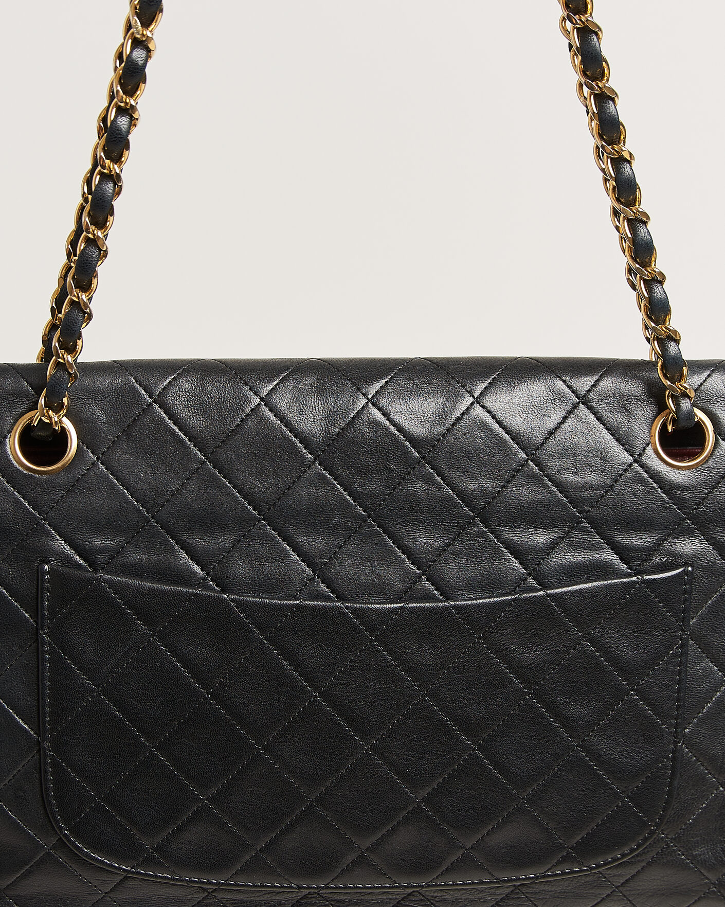 Men | Pre-Owned & Vintage Bags | Chanel Pre-Owned | Vintage Classic Flap Bag Lambskin Black
