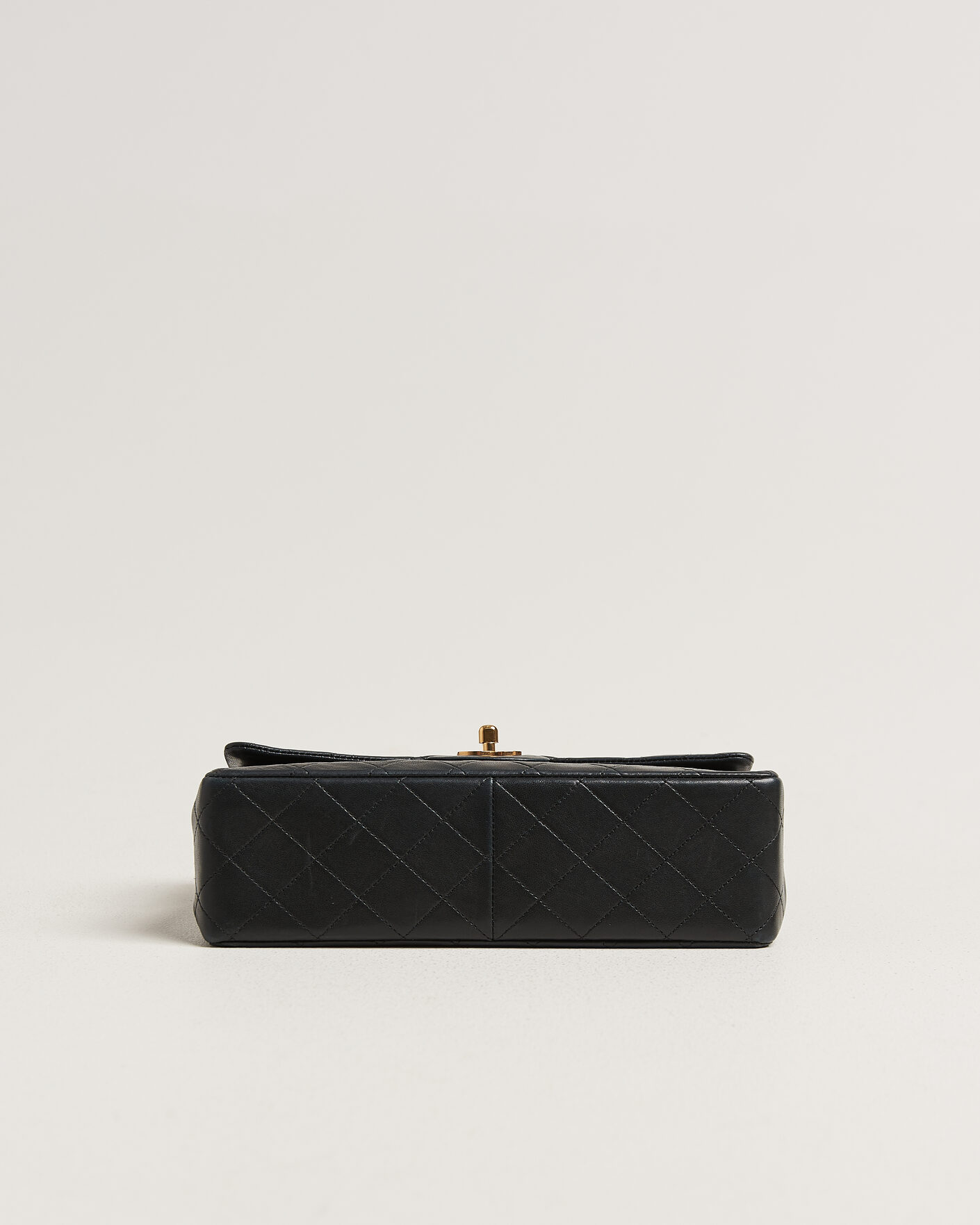 Men | Pre-Owned & Vintage Bags | Chanel Pre-Owned | Classic Medium Square Double Flap Bag Lambskin Black