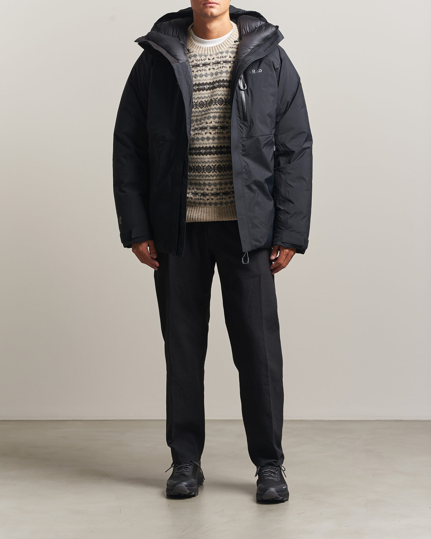 Men | Coats & Jackets | Rab | Batura Waterproof Down Jacket Black