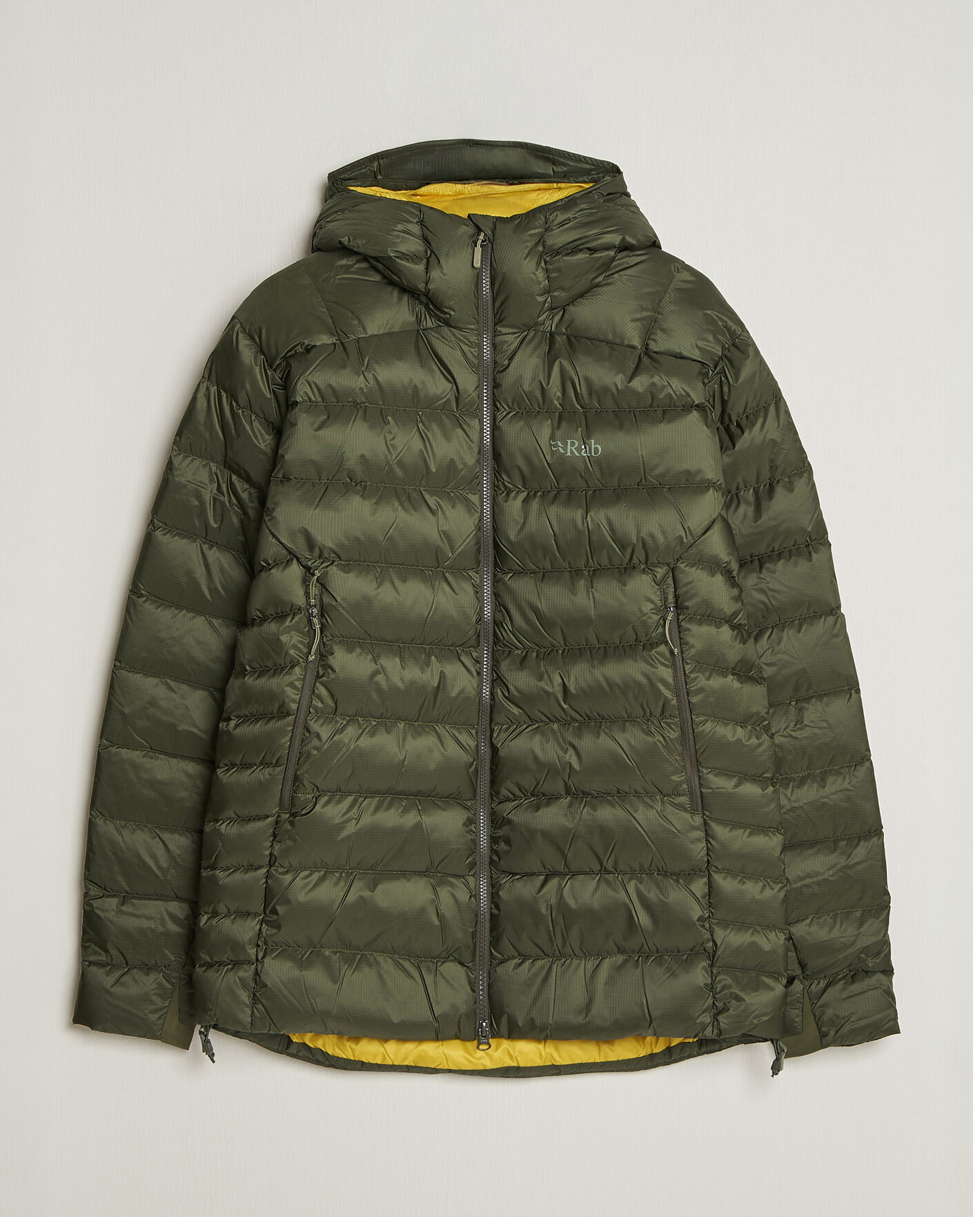 Men | Coats & Jackets | Rab | Electron Pro Hoody Mid Down Jacket Army 