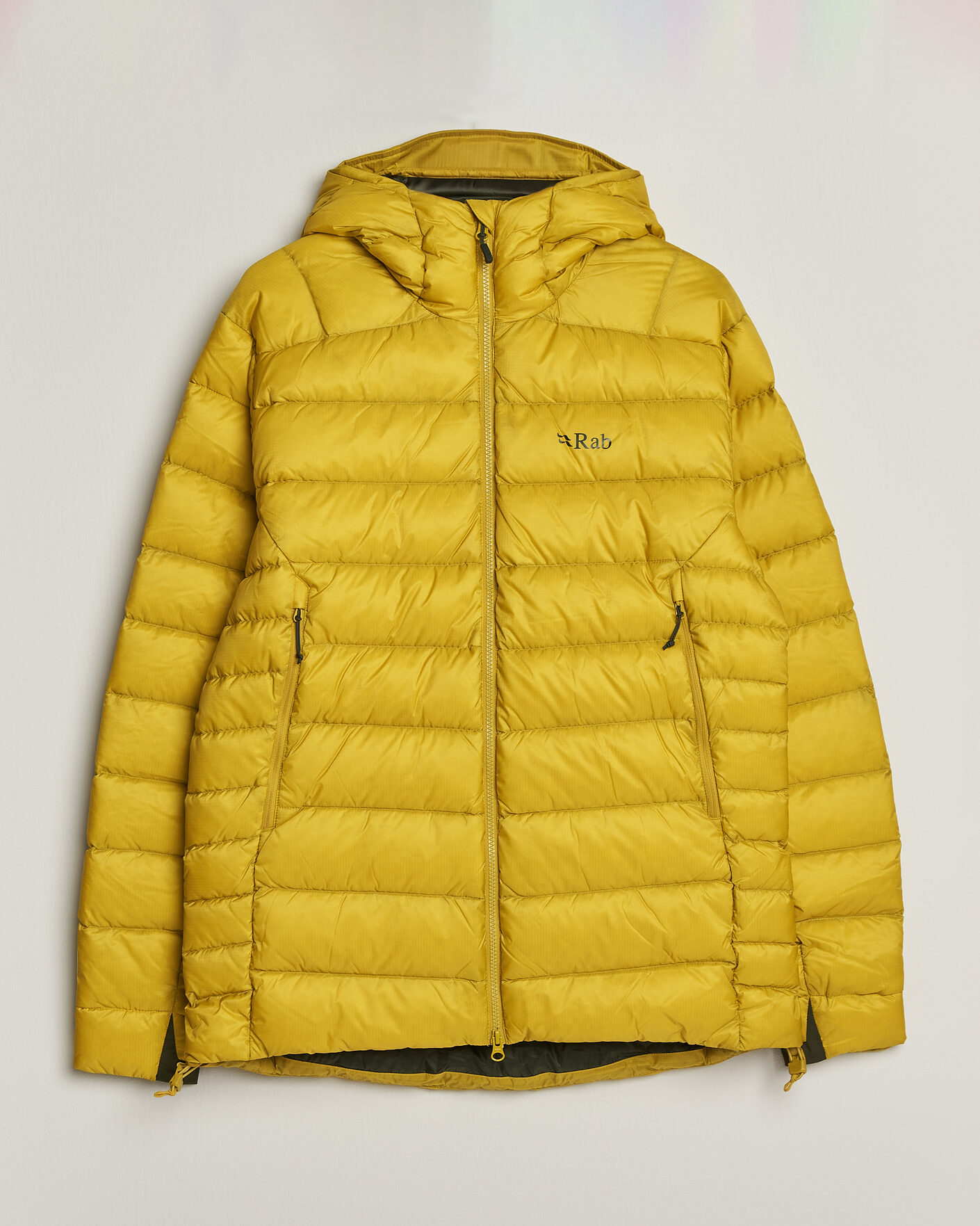 Men | Coats & Jackets | Rab | Electron Pro Hoody Mid Down Jacket Dark Pollen
