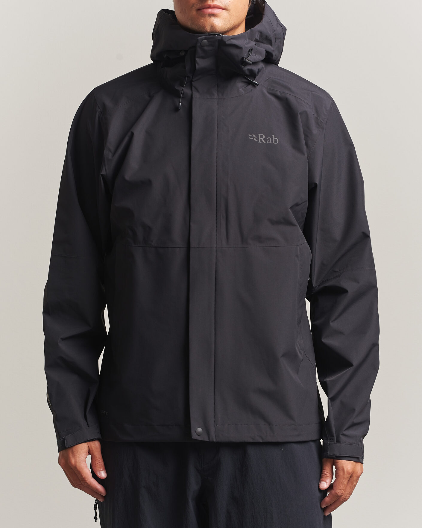 Men | Coats & Jackets | Rab | Downpour Waterproof Jacket Black