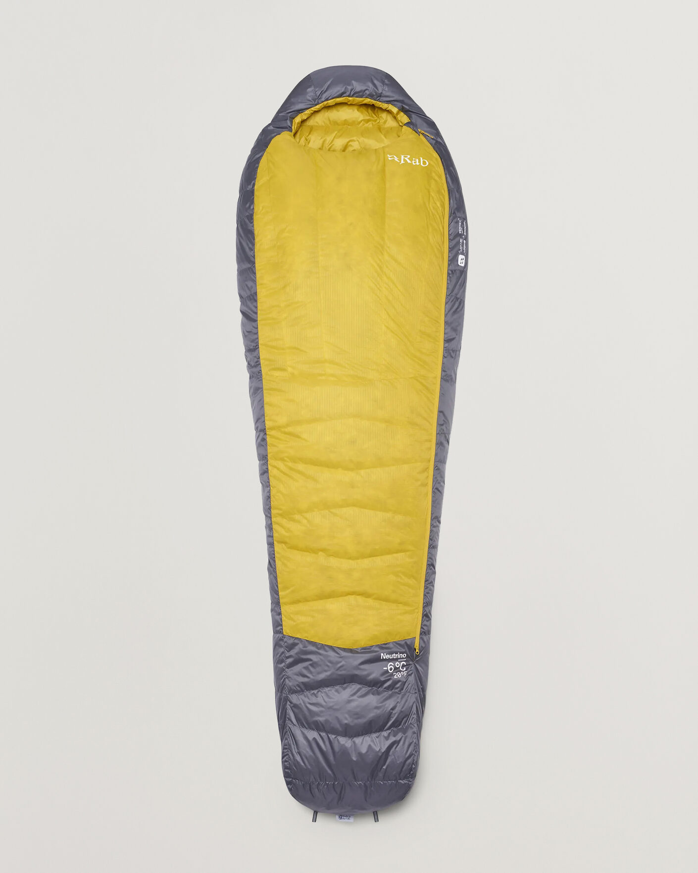 Men | Outdoor living | Rab | Neutrino -6C Sleeping Bag Long Graphene/Dark Pollen