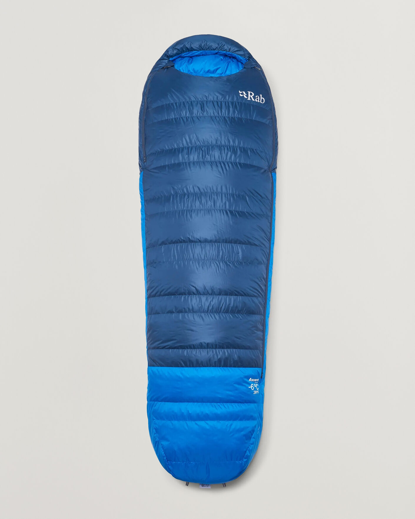 Men | Outdoor living | Rab | Ascent -6 Sleeping Bag Long Tempest Blue/Maya Blue