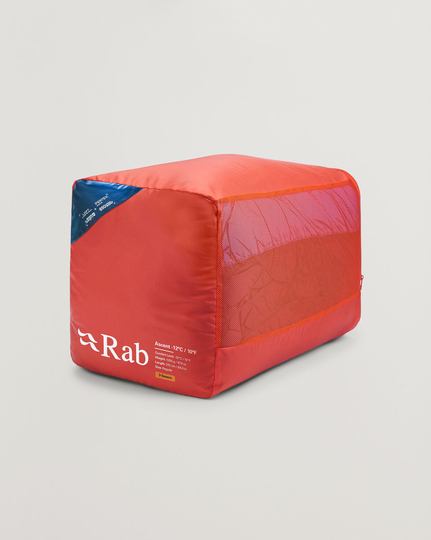 Men | Outdoor living | Rab | Ascent -12 Sleeping Bag Regular Tempest Blue/Maya Blue