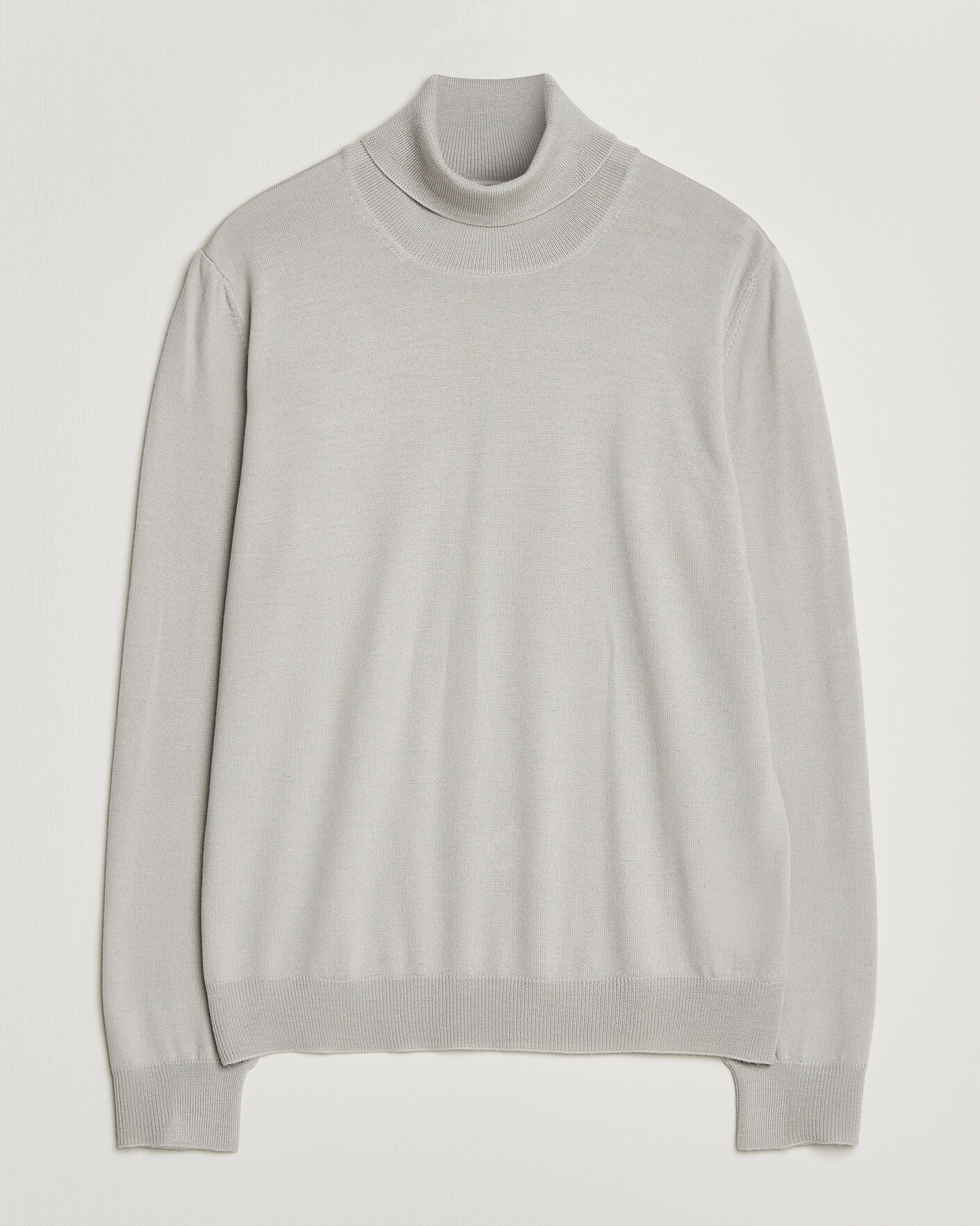 Men | Sweaters & Knitwear | Gran Sasso | Merino Fashion Fit Rollneck Light Beige
