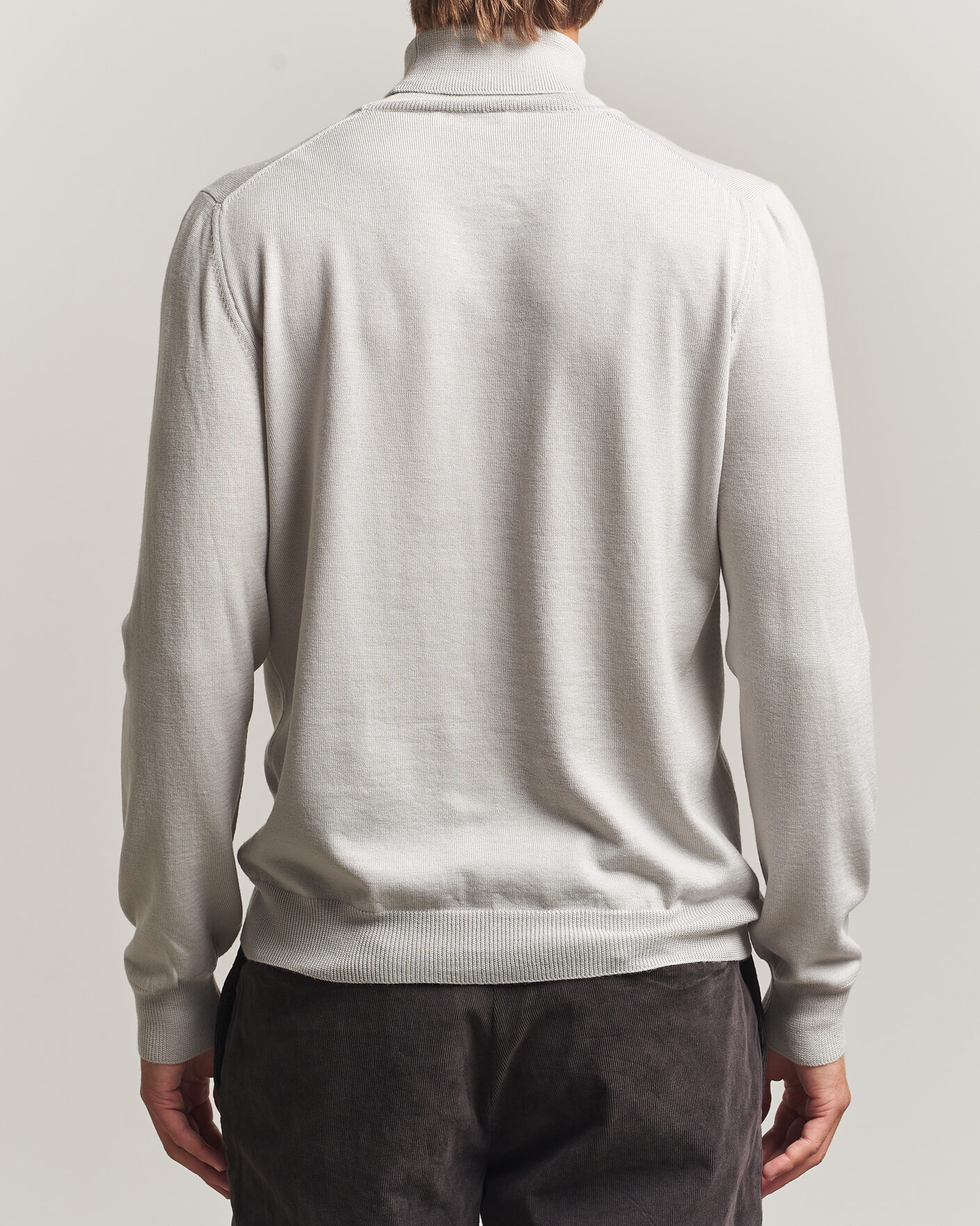 Men | Sweaters & Knitwear | Gran Sasso | Merino Fashion Fit Rollneck Light Beige