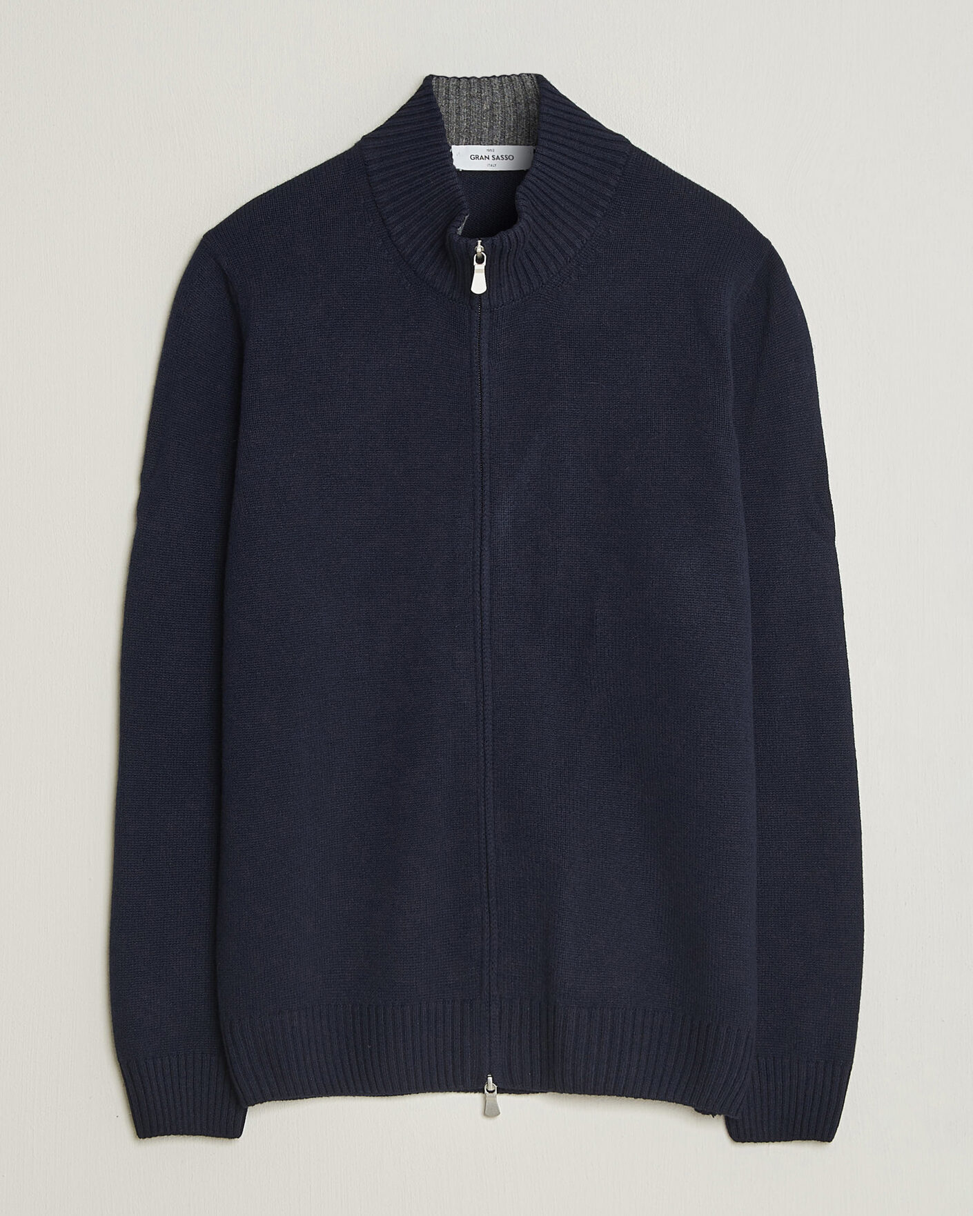 Men | Sweaters & Knitwear | Gran Sasso | Wool/Cashmere Full Zip Navy