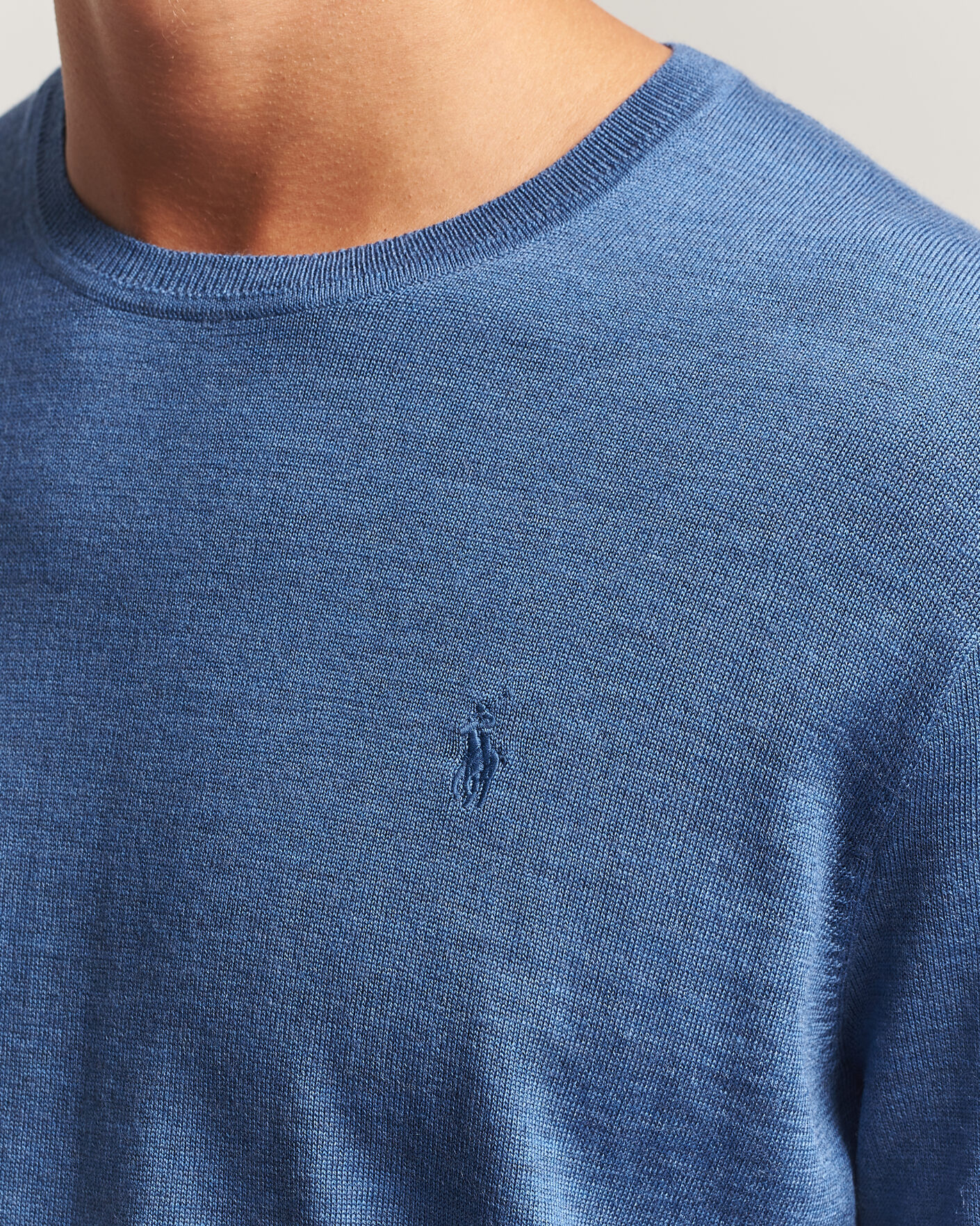 Men | Sweaters & Knitwear | Polo Ralph Lauren | Long Sleeve Pullover Clarity Blue
