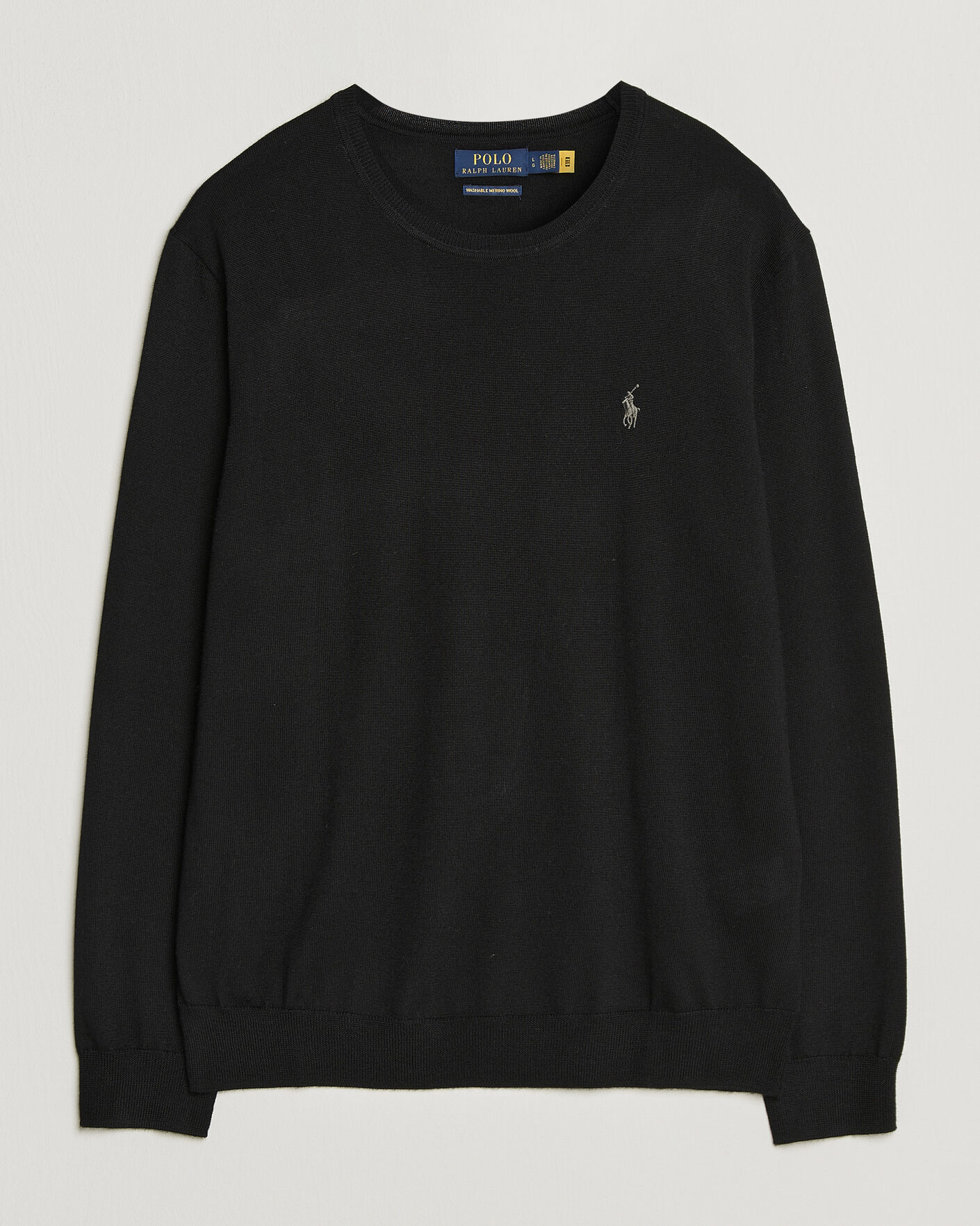 Men | Sweaters & Knitwear | Polo Ralph Lauren | Long Sleeve Pullover Polo Black