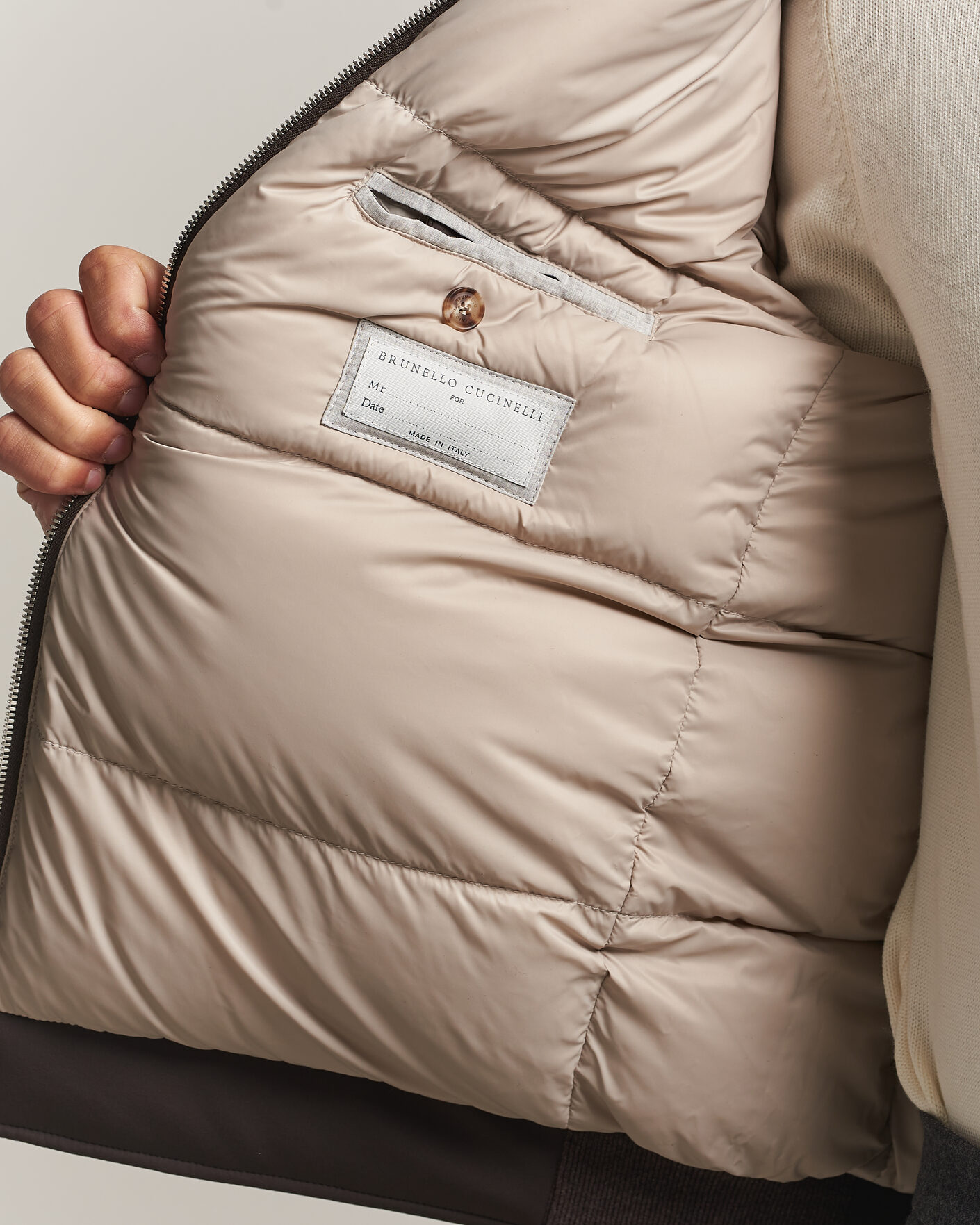 Men | Coats & Jackets | Brunello Cucinelli | Padded Jacket Dark Brown