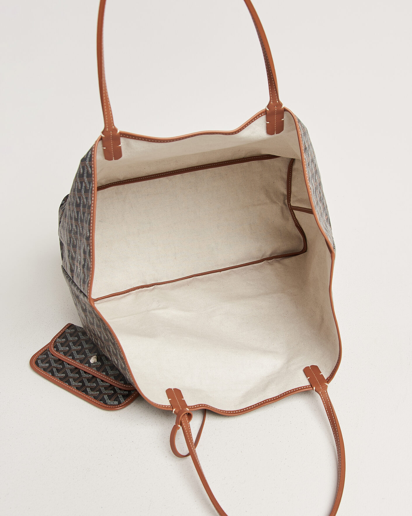 Men | Pre-Owned & Vintage Bags | Goyard Pre-Owned | Saint Louis GM Coated Canvas Tote Bag Black