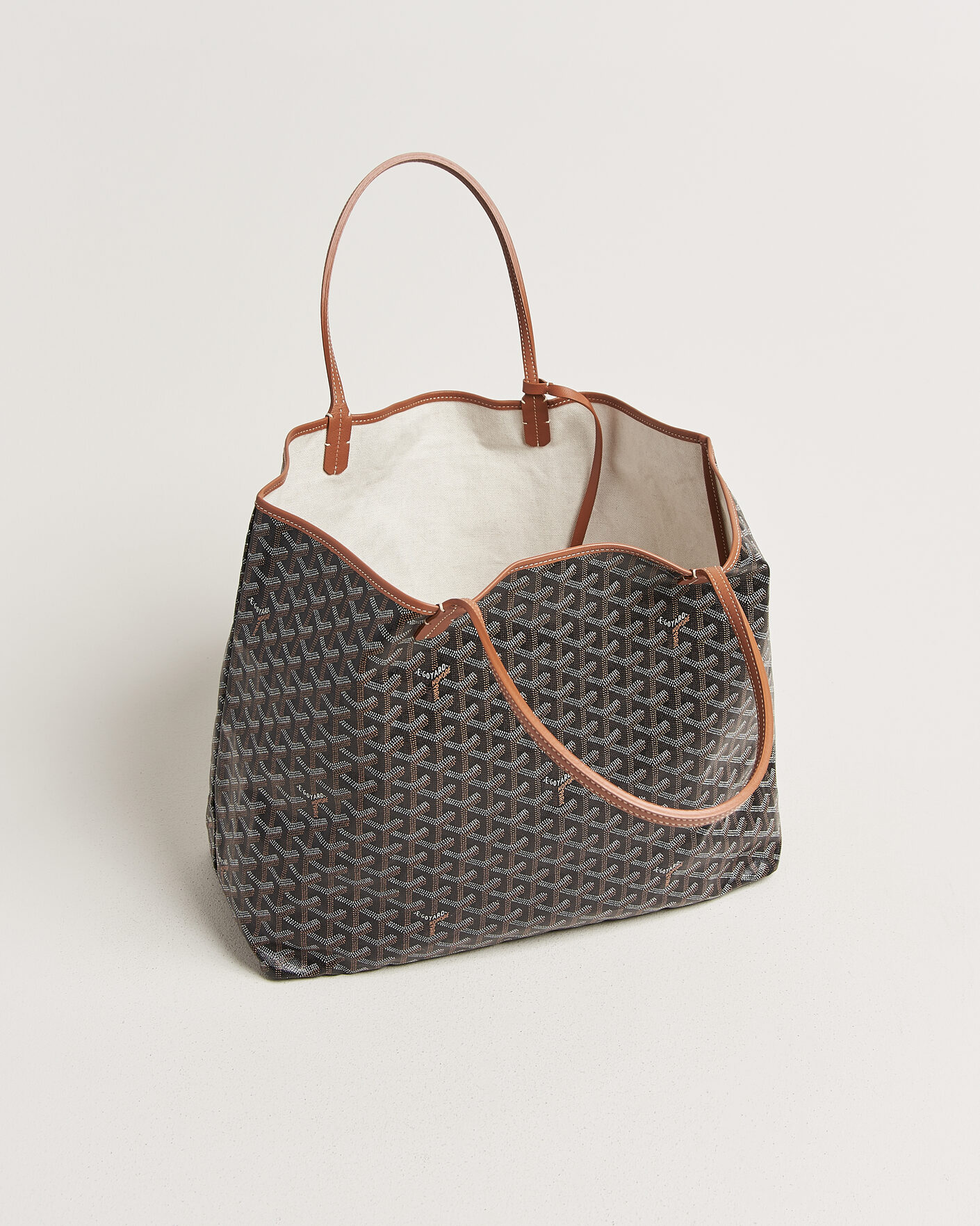 Men | Pre-Owned & Vintage Bags | Goyard Pre-Owned | Saint Louis GM Coated Canvas Tote Bag Black