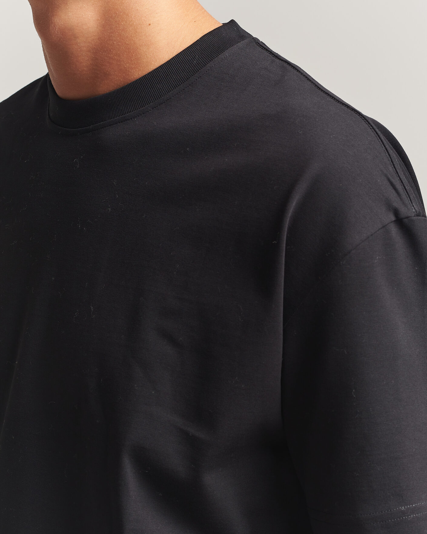 Men | T-Shirts | Samsøe Samsøe | Jason Heavy Cotton T-Shirt Black