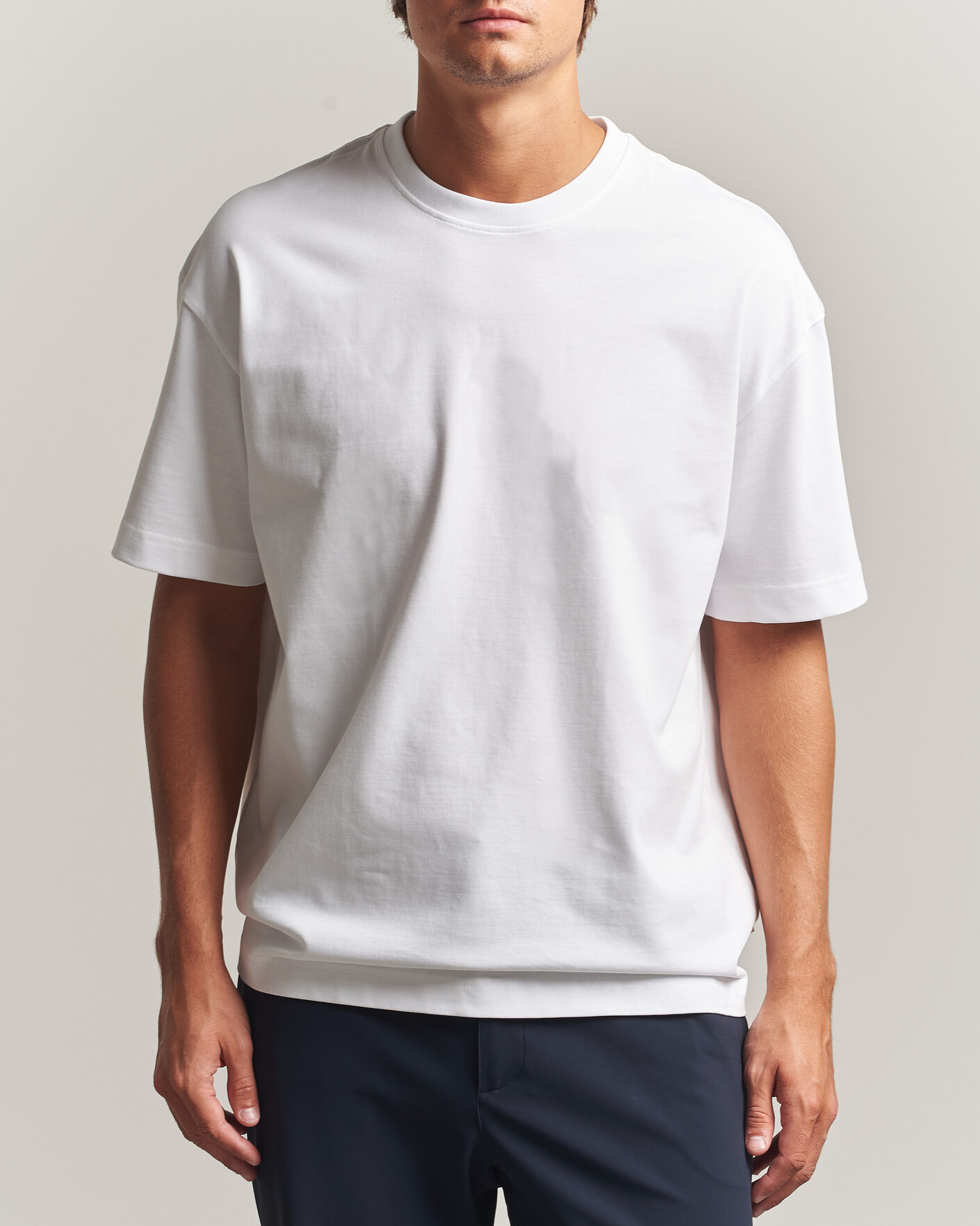 Men | T-Shirts | Samsøe Samsøe | Jason Heavy Cotton T-Shirt White
