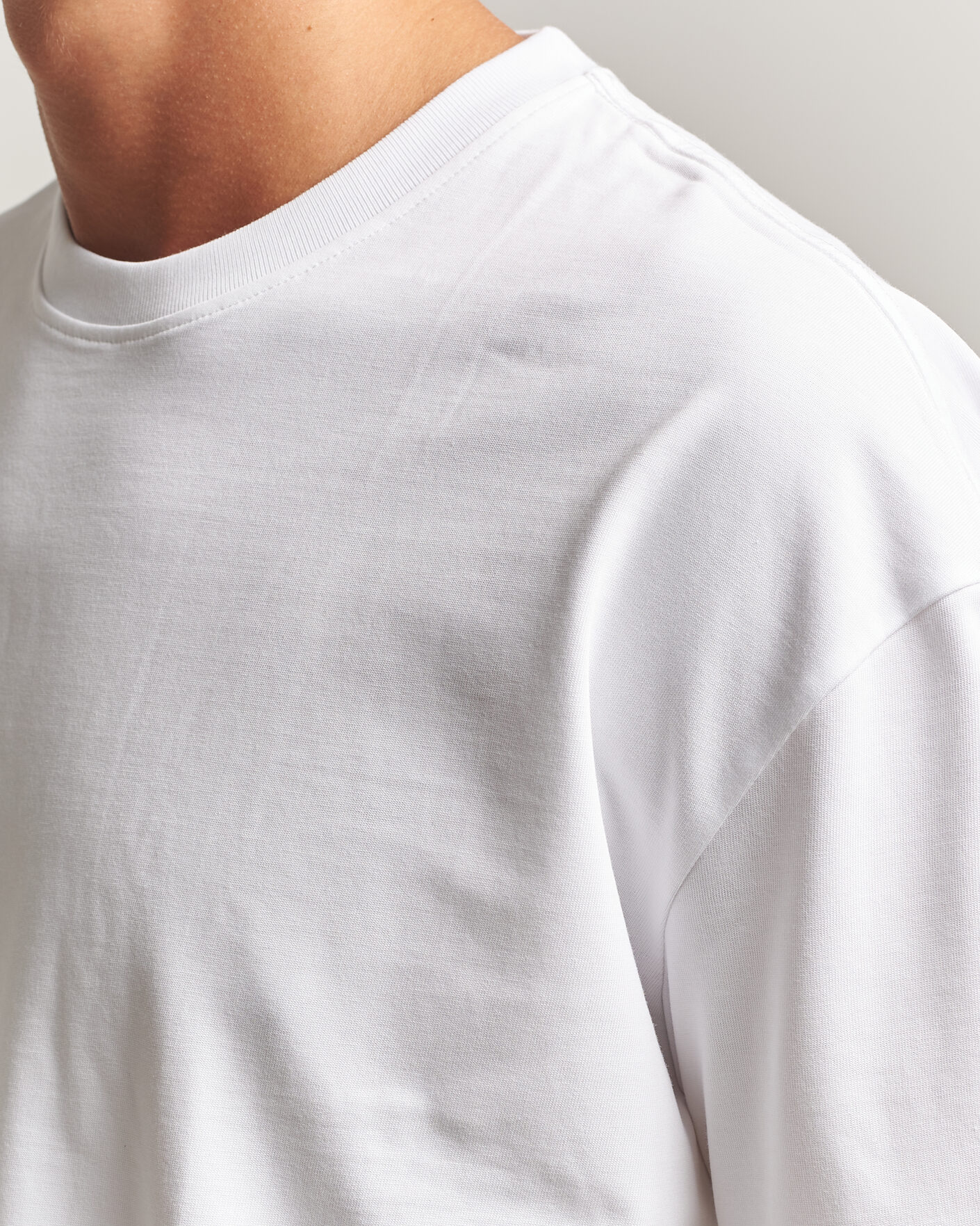 Men | T-Shirts | Samsøe Samsøe | Jason Heavy Cotton T-Shirt White