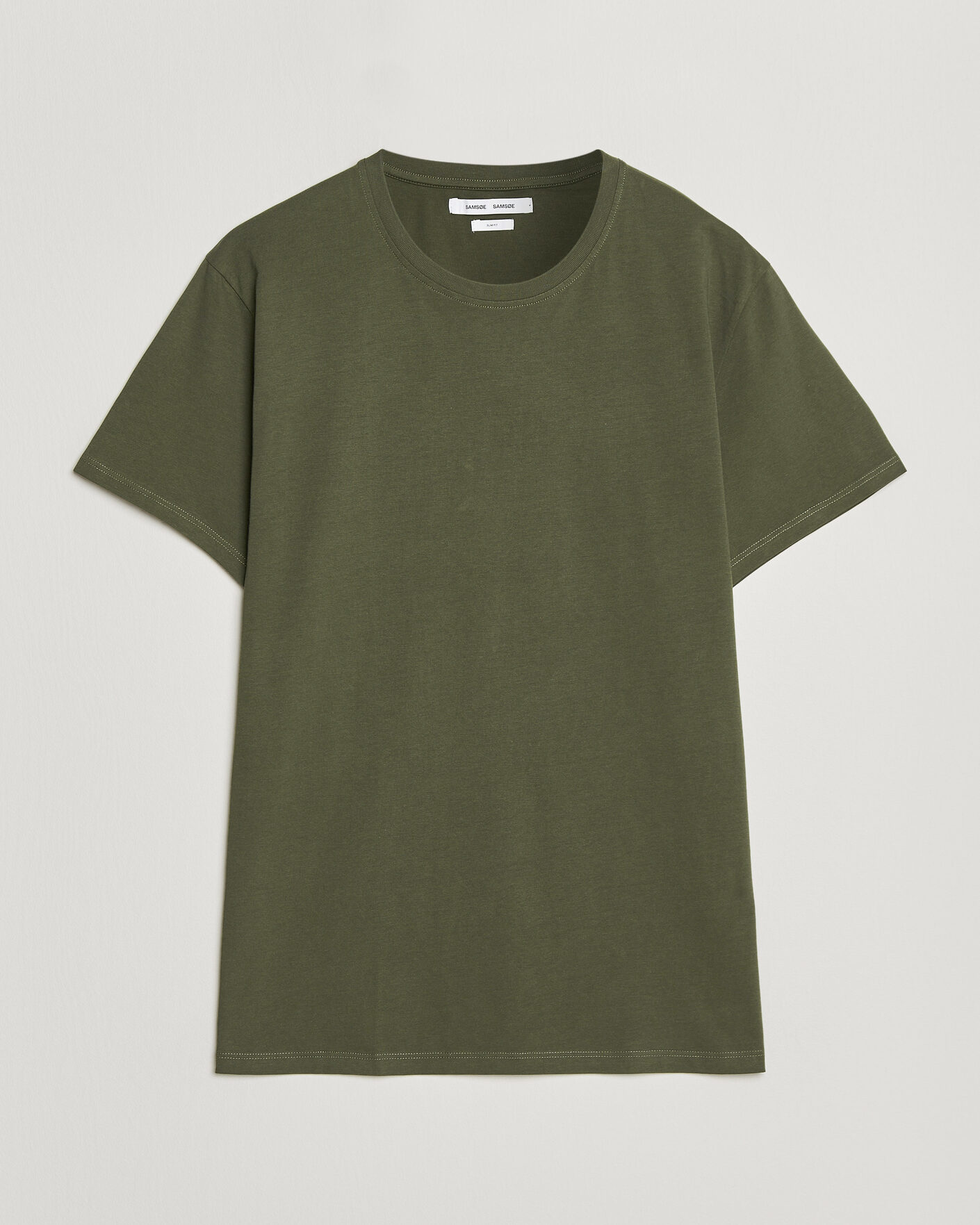 Men | T-Shirts | Samsøe Samsøe | Kronos Cotton T-Shirt Forest Night