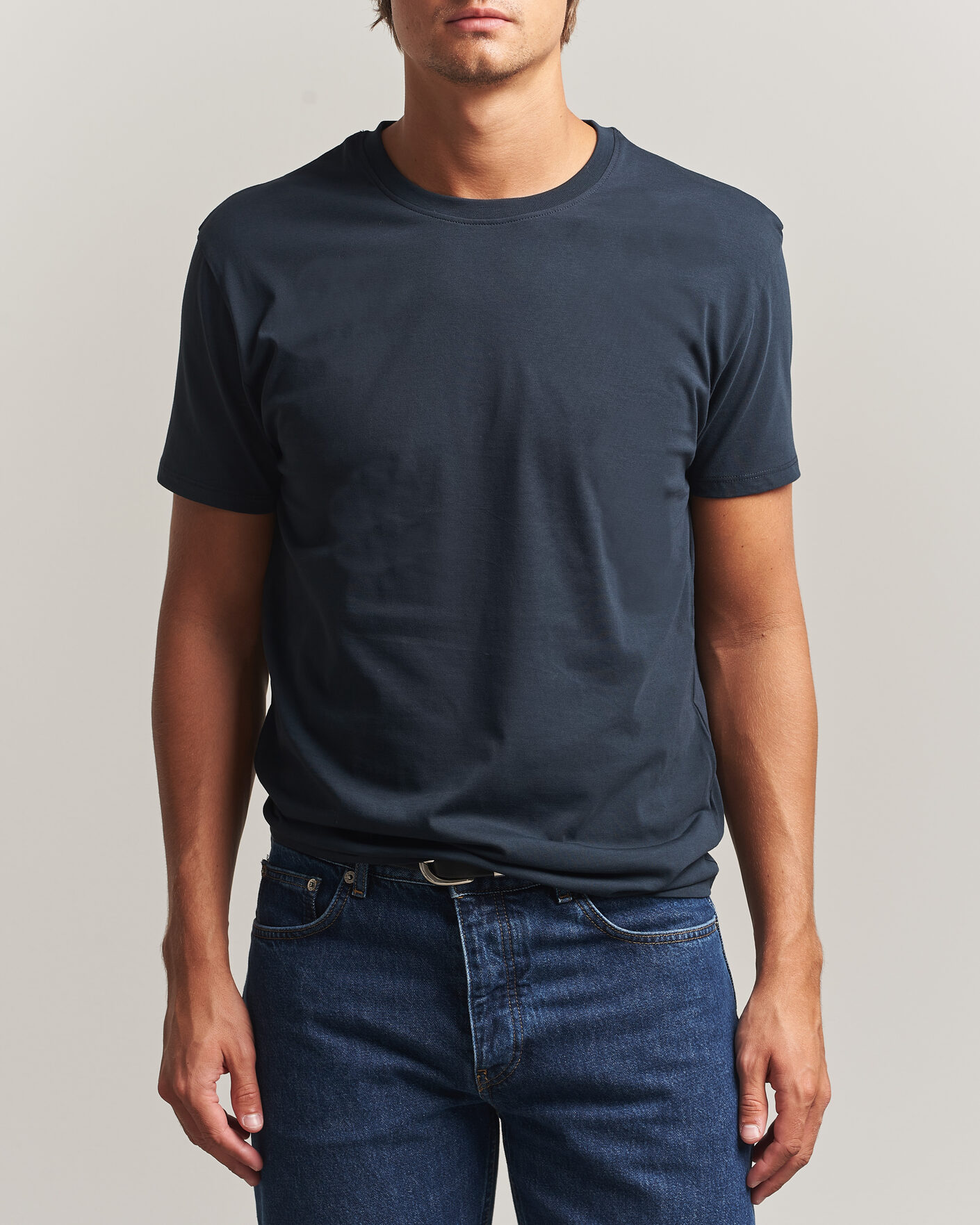 Men | T-Shirts | Samsøe Samsøe | Kronos Cotton T-Shirt Salute Navy