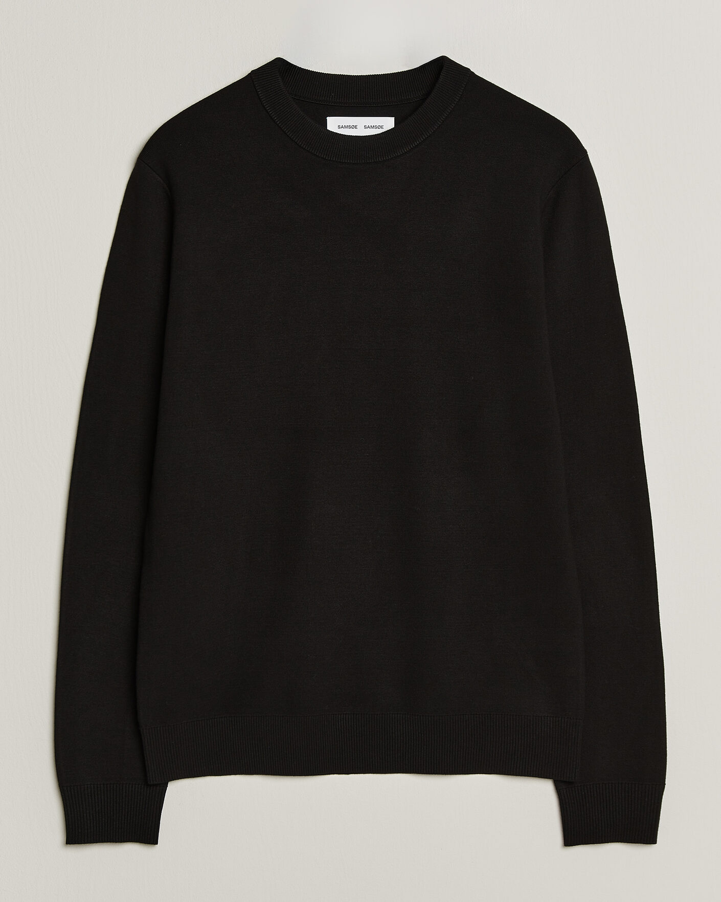 Men | Sweaters & Knitwear | Samsøe Samsøe | Matt Crew Neck Sweater Black
