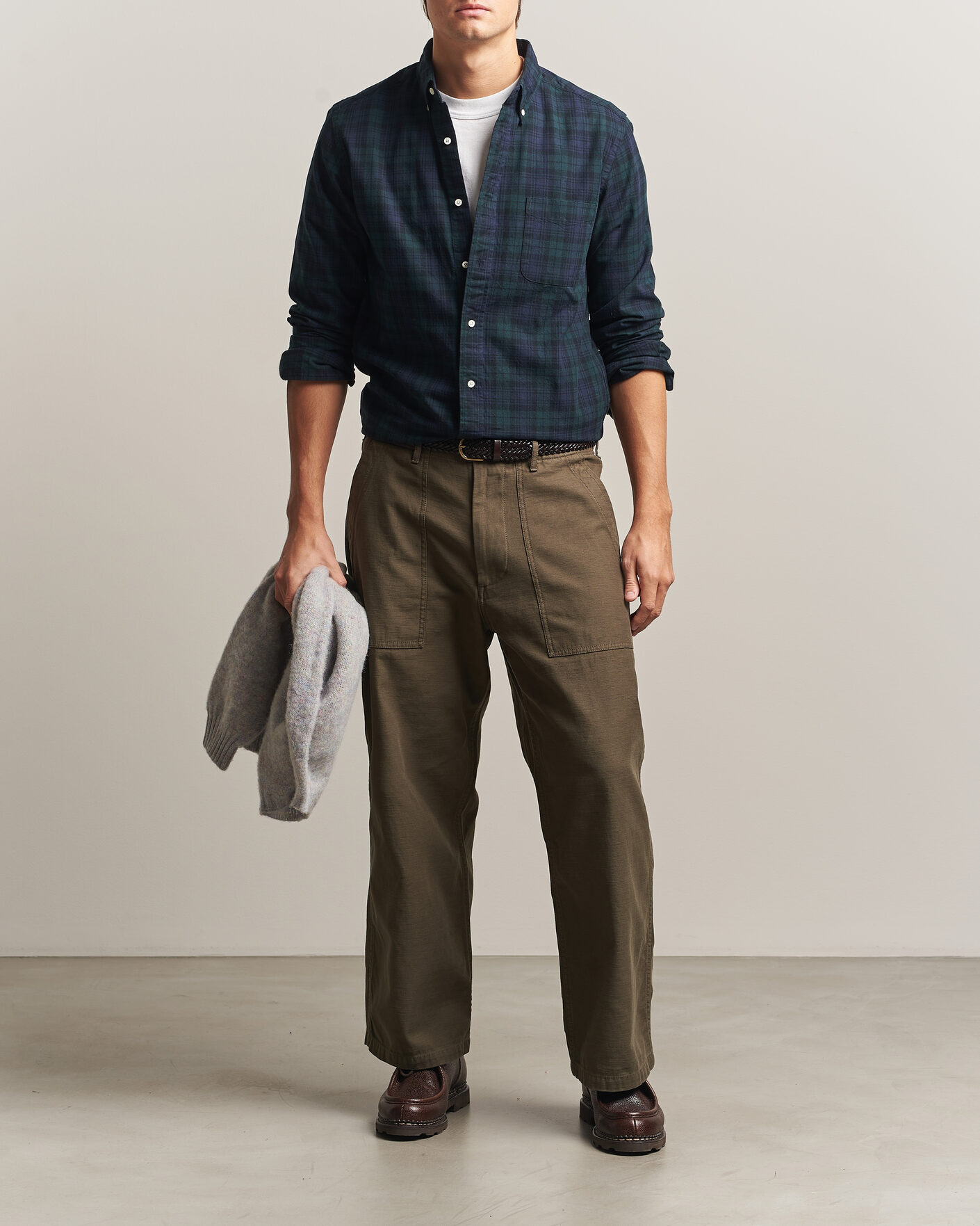 Men | Shirts | BEAMS PLUS | Button Down Shirt Black Watch
