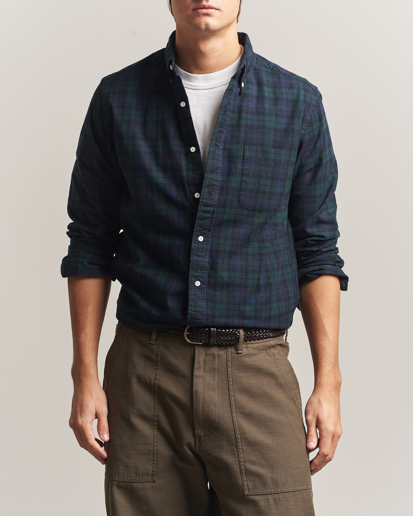 Men | Shirts | BEAMS PLUS | Button Down Shirt Black Watch