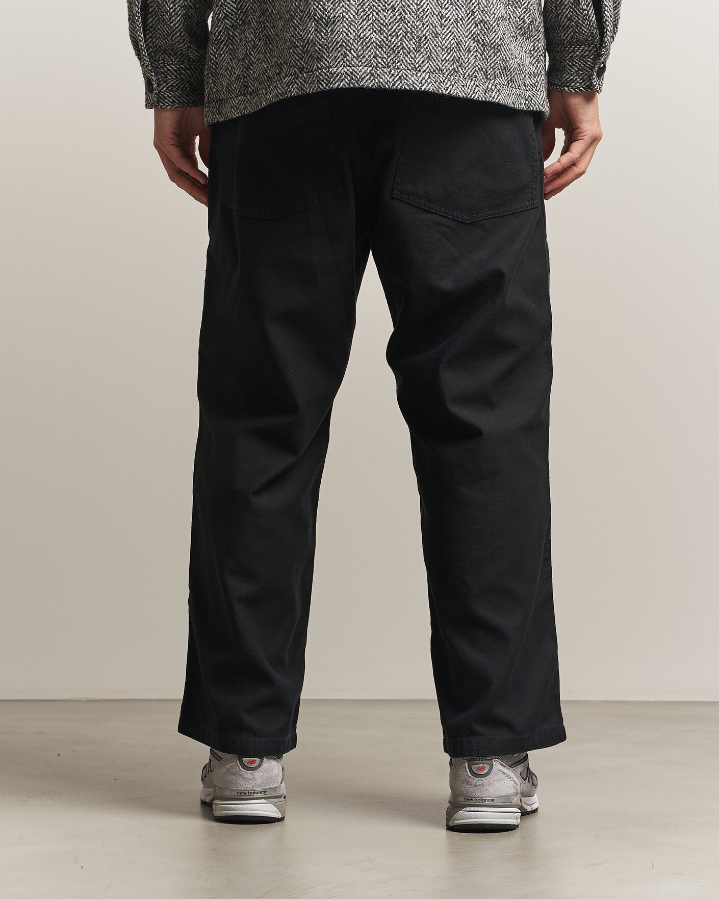 Men | Trousers | BEAMS PLUS | MIL Utility Sateen Trousers Black