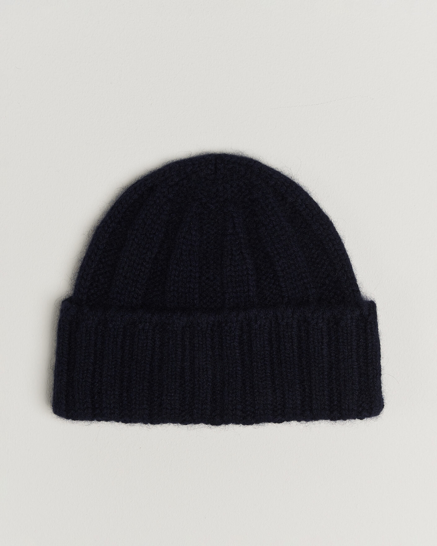 Men | Beanies | BEAMS PLUS | Cashmere Rib Beanie Navy