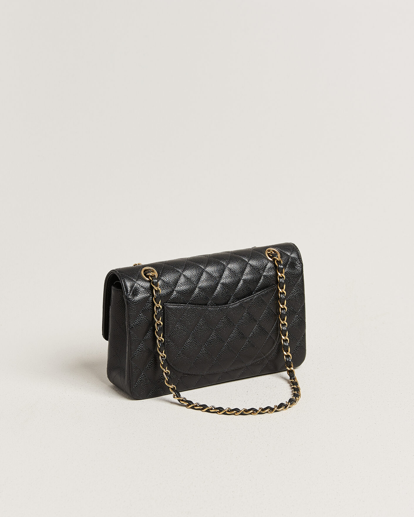 Men | Pre-Owned & Vintage Bags | Chanel Pre-Owned | Classic Medium Double Flap Bag Caviar Black