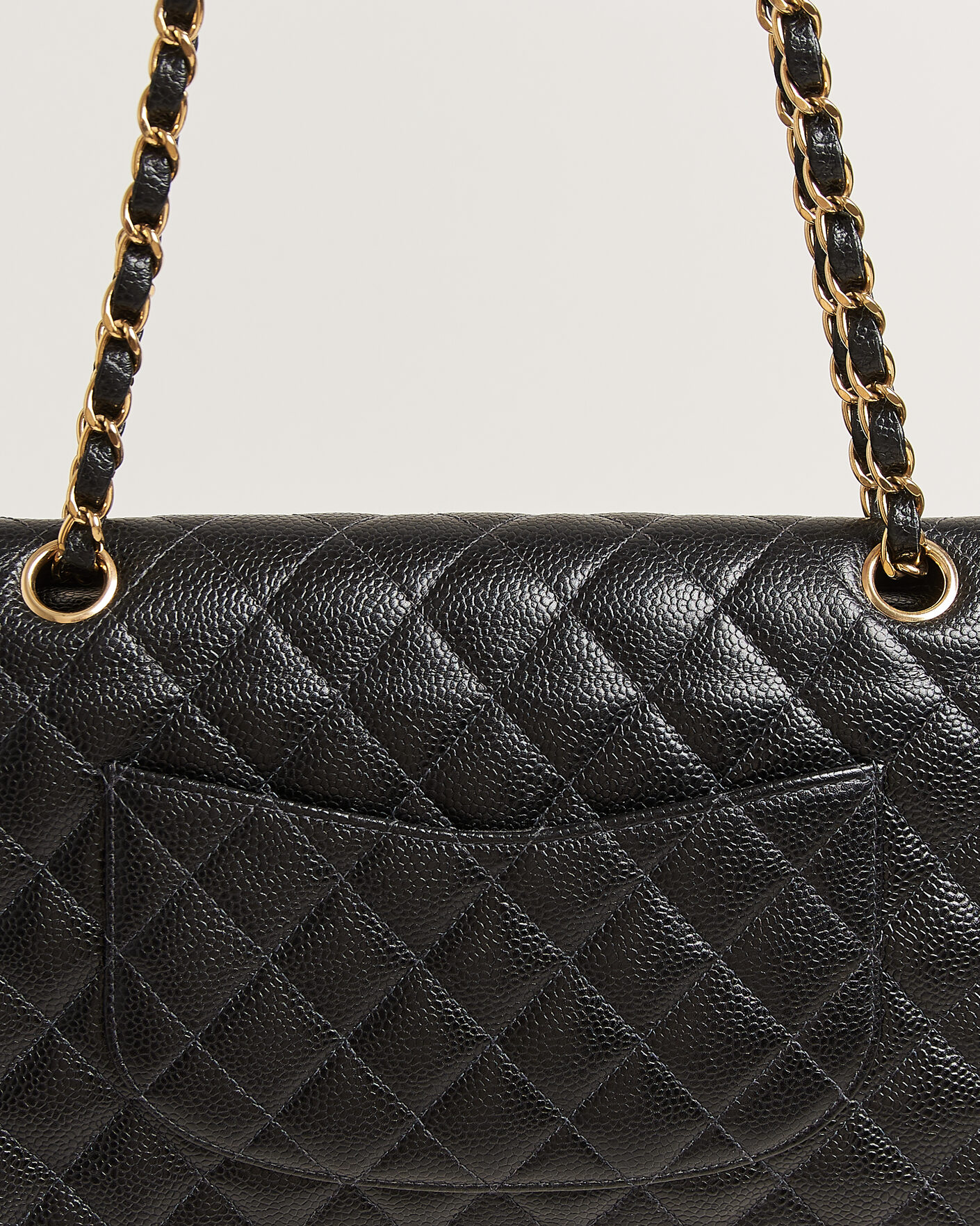 Men | Pre-Owned & Vintage Bags | Chanel Pre-Owned | Classic Medium Double Flap Bag Caviar Black