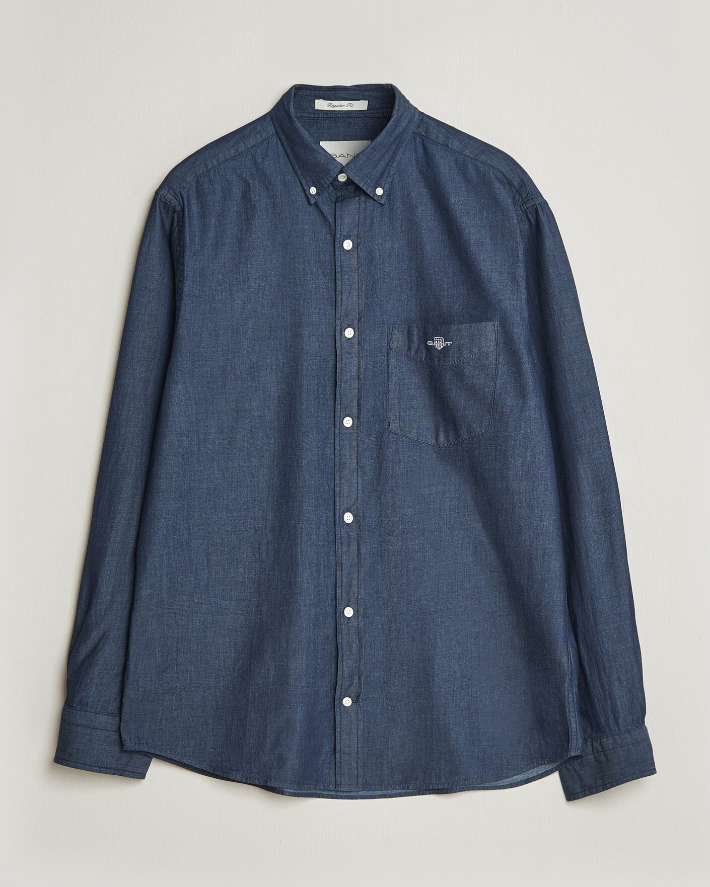Men | Shirts | Gant | Regular Fit Indigo Shirt Dark Indigo