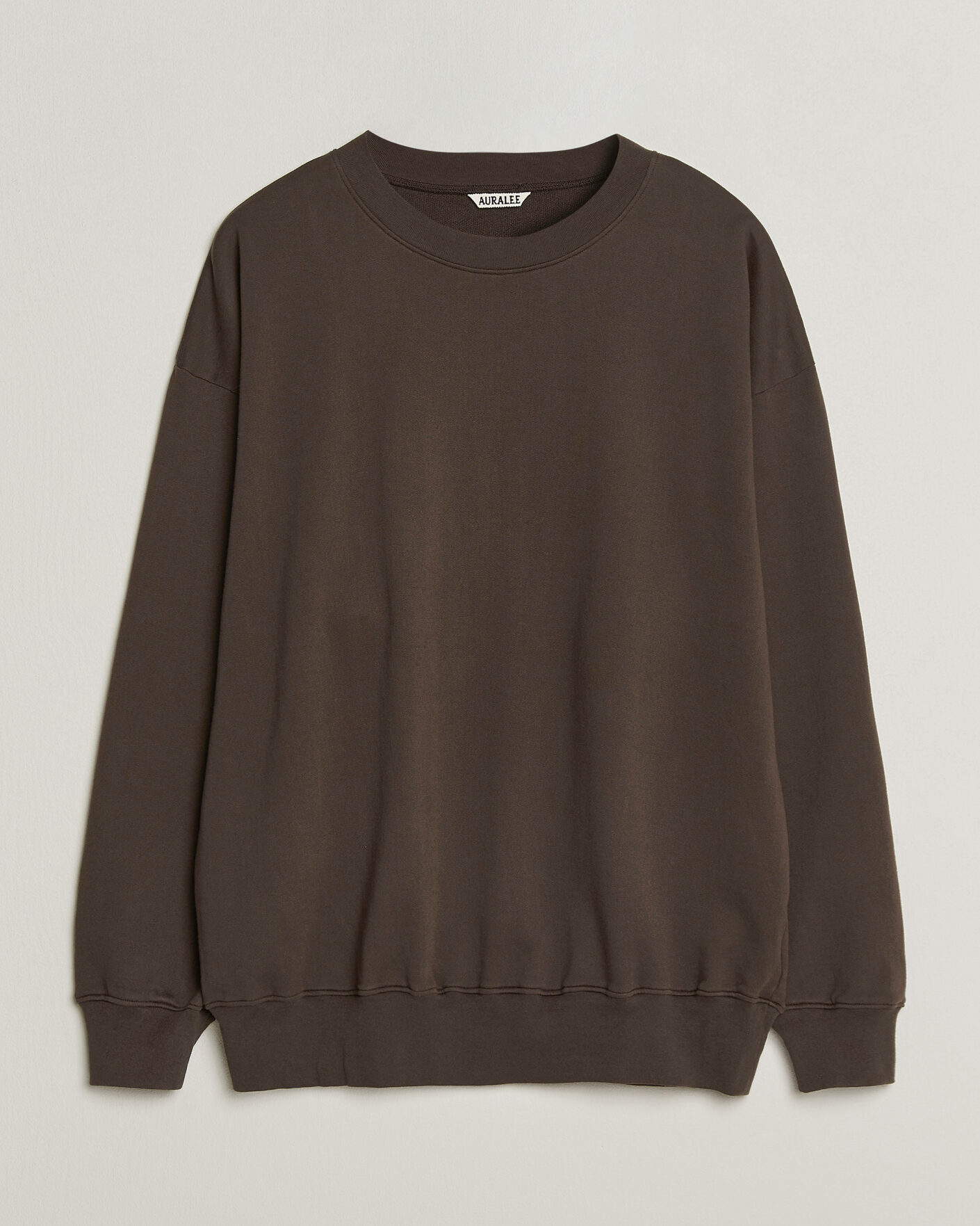 Men | Sweaters & Knitwear | Auralee | Super High Gauge Sweat Pullover Dark Brown