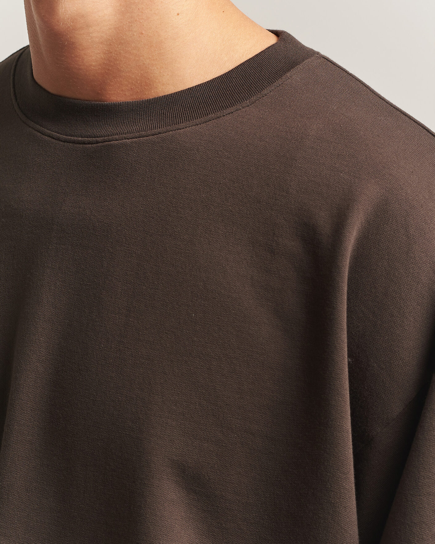 Auralee Super High Gauge Sweat Pullover Dark Brown at CareOfCarl.com