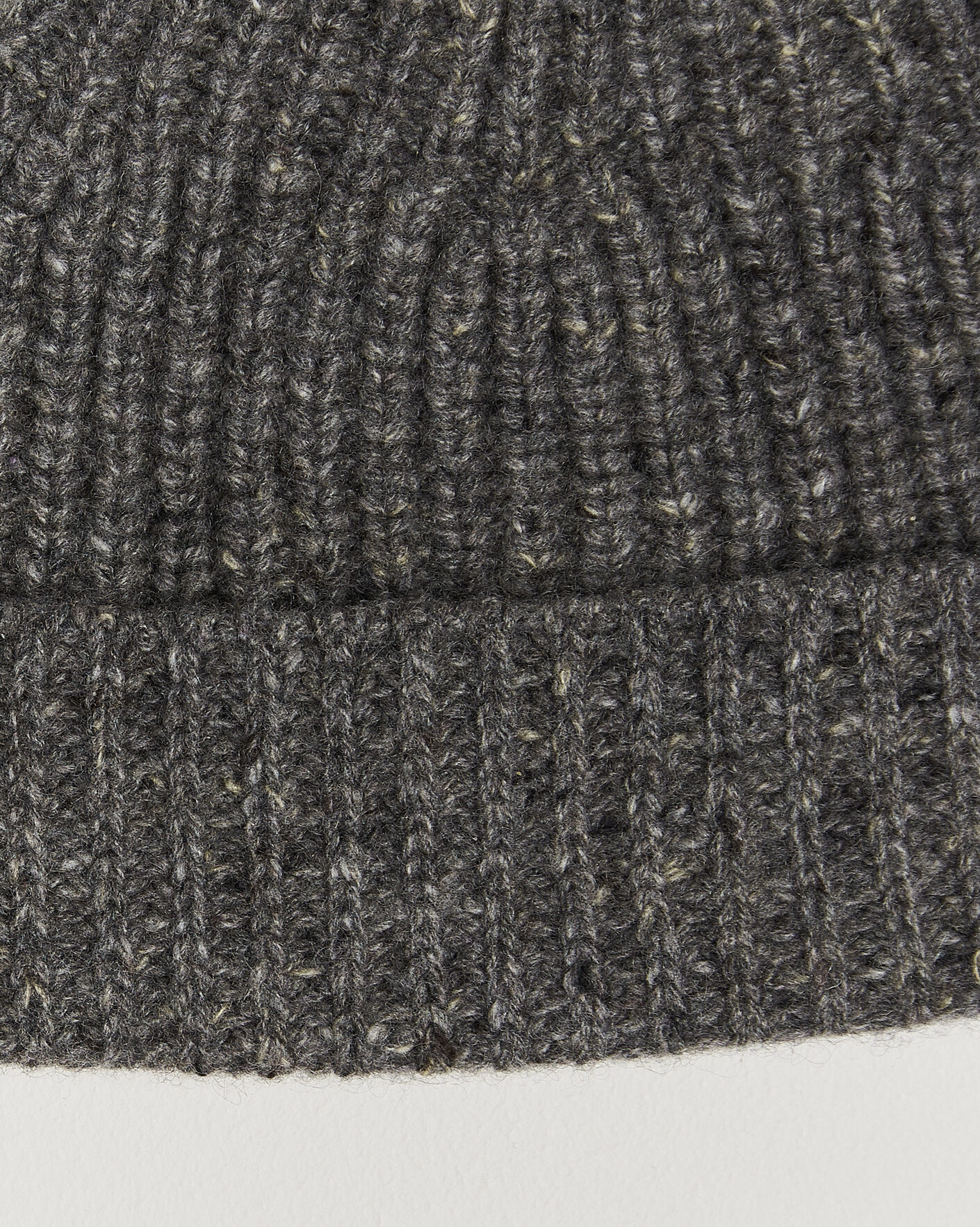 Men | Beanies | Auralee | Cashmere Nep Knit Cap Mix Gray