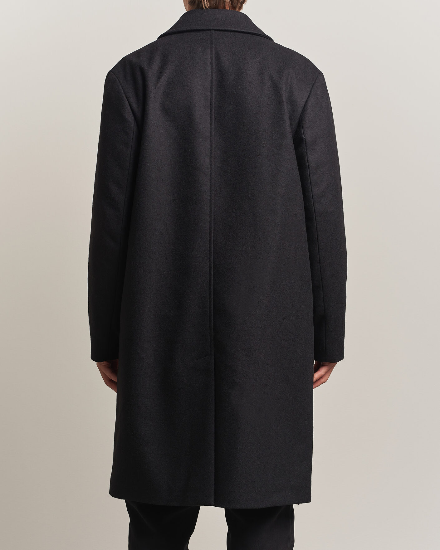 Men | Coats & Jackets | A Day's March | Shamrock Wool Car Coat Black