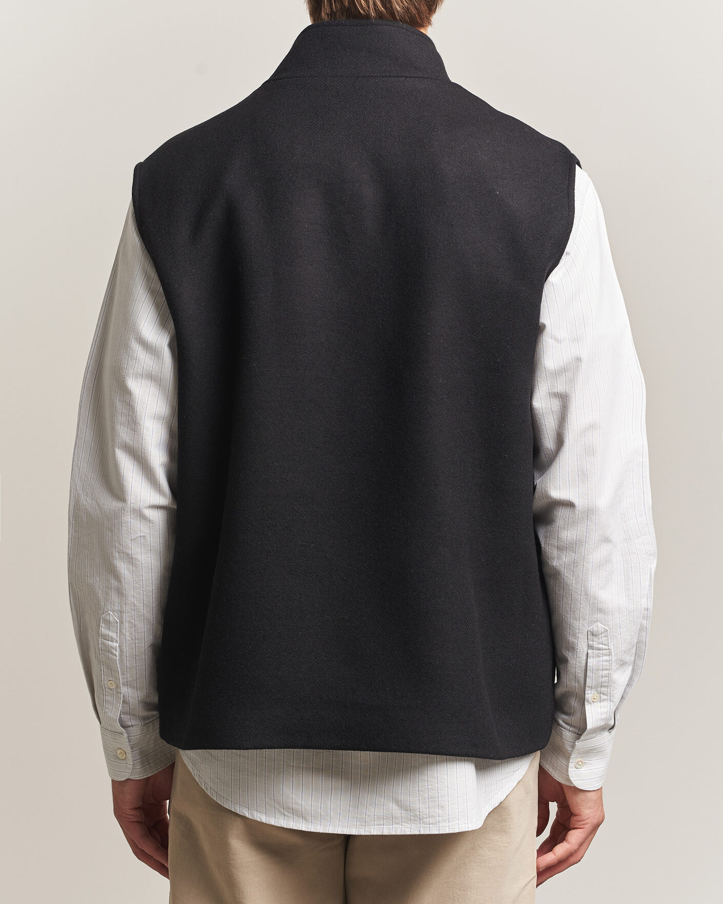 Men | Gilets | A Day's March | Canora Lined Wool Vest Black